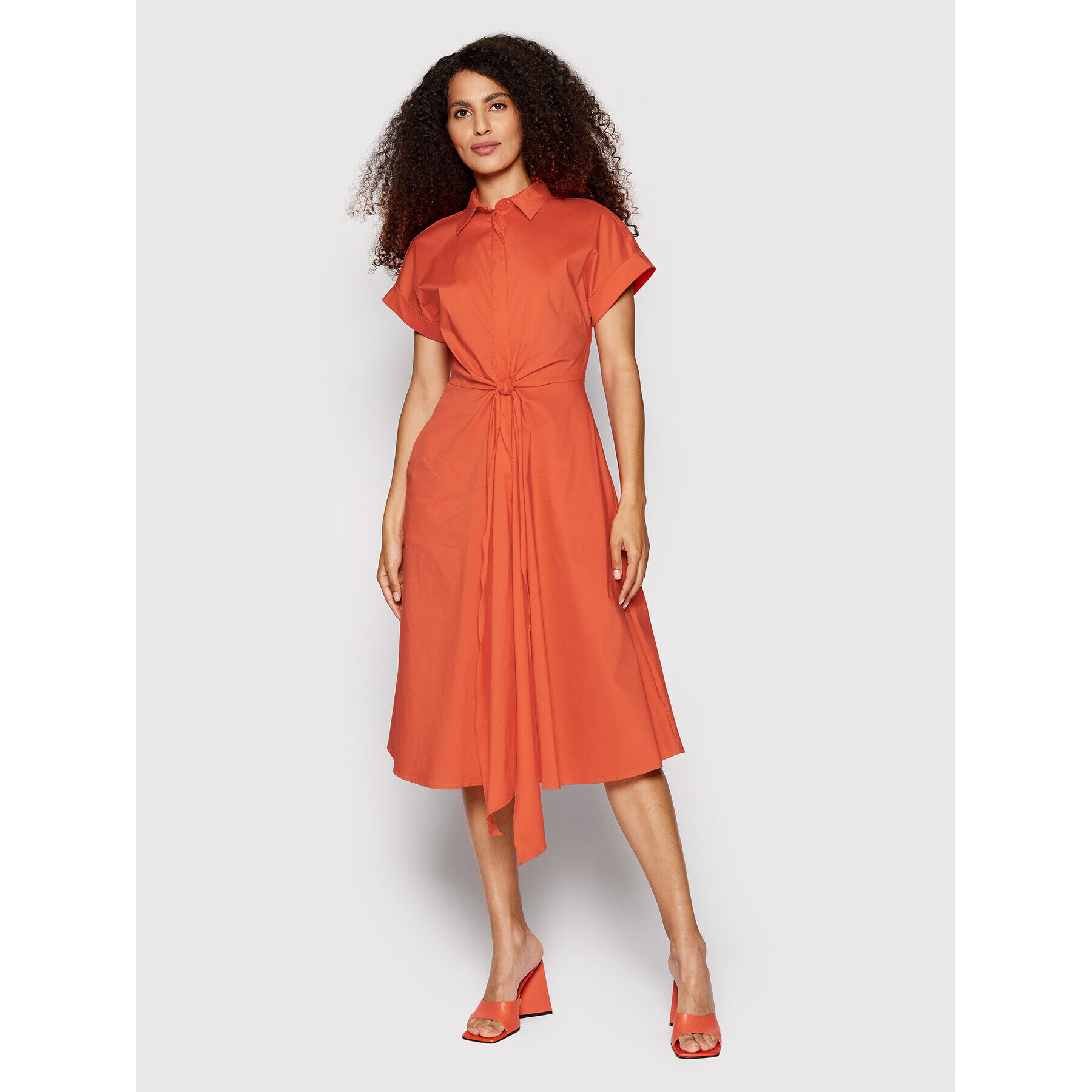 Lauren Ralph Lauren Rochie tip cămașă 200862013001 Portocaliu Regular Fit - Pled.ro