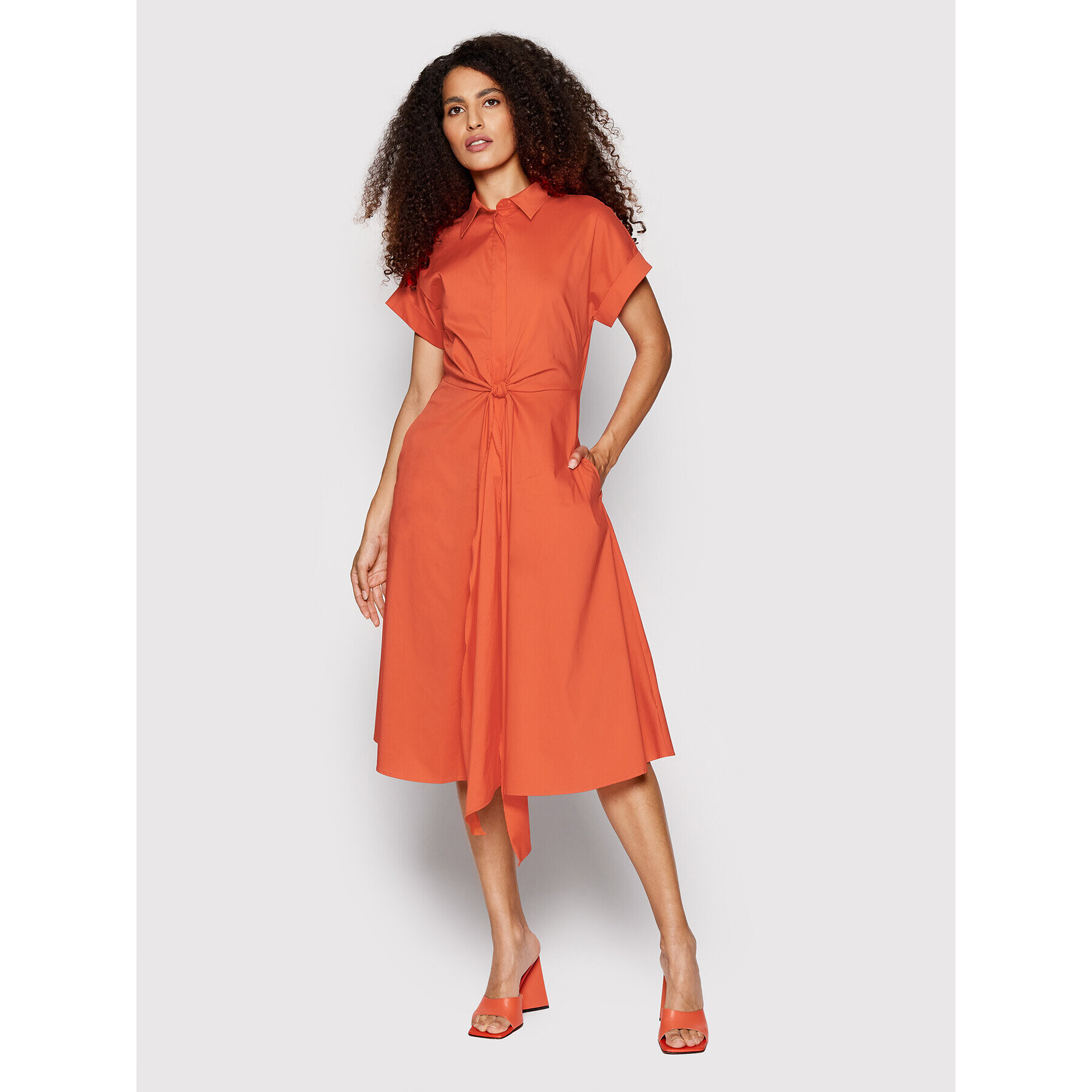 Lauren Ralph Lauren Rochie tip cămașă 200862013001 Portocaliu Regular Fit - Pled.ro