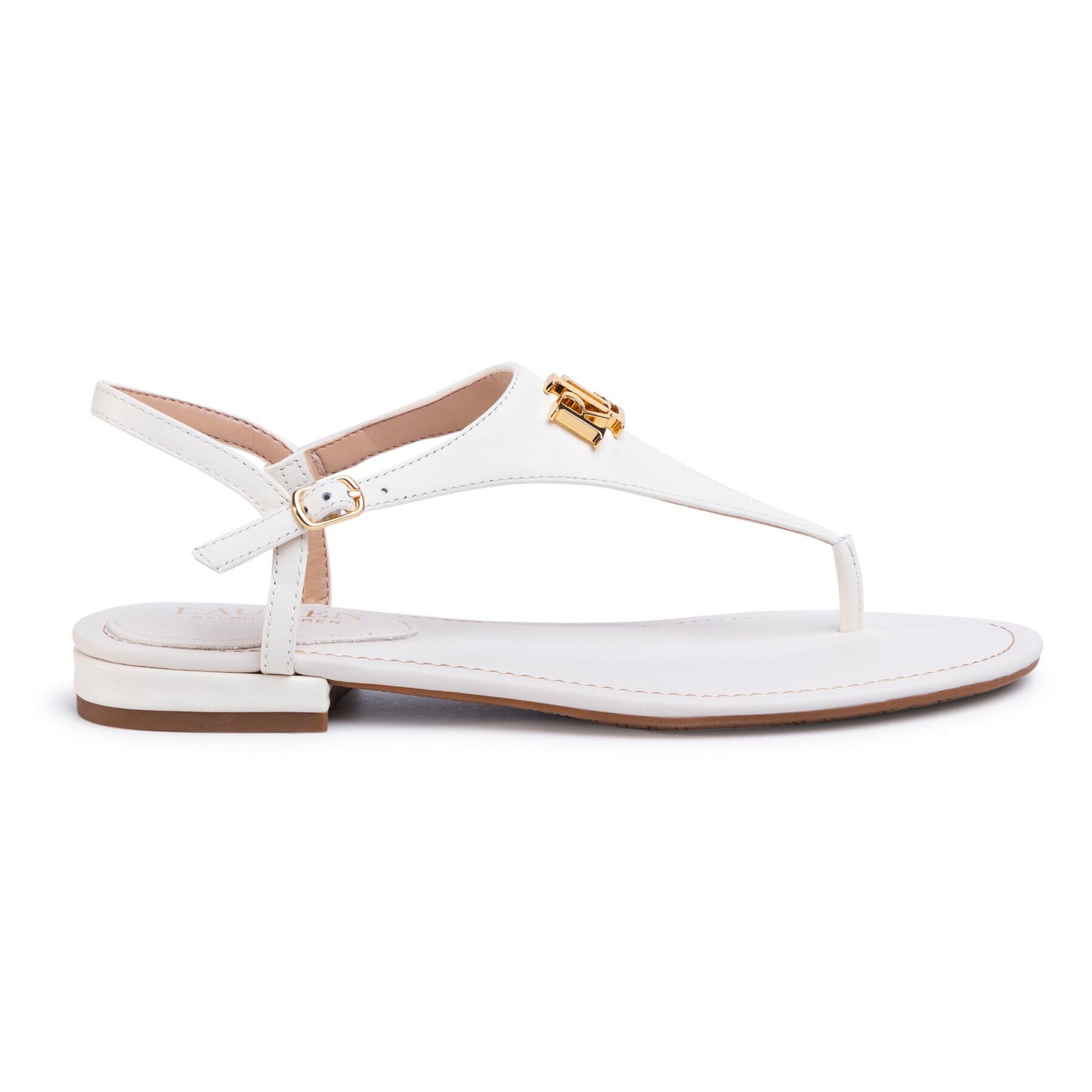 Lauren Ralph Lauren Sandale Ellington 802786562001 Alb - Pled.ro