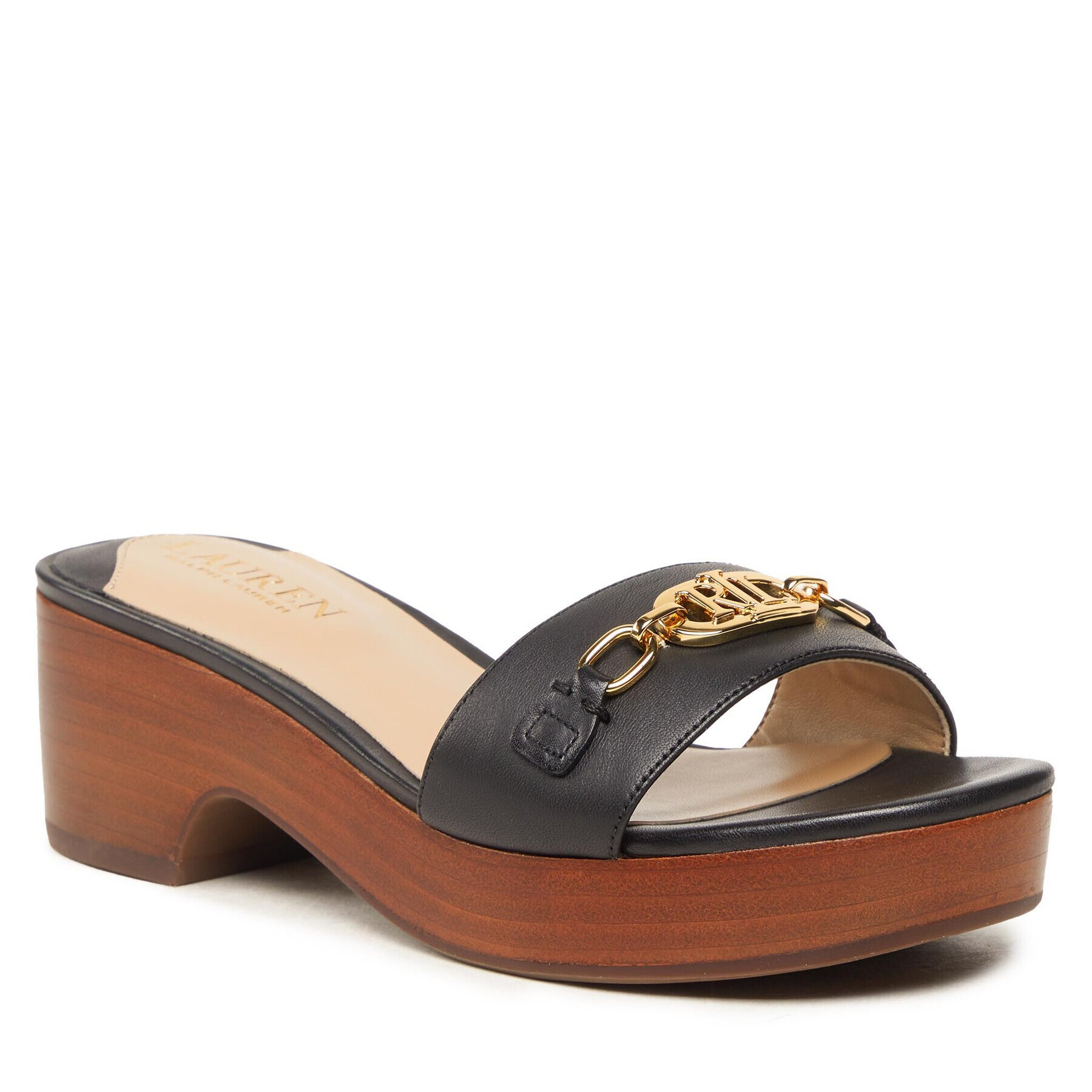 Lauren Ralph Lauren Șlapi Roxanne 802891400001 Negru - Pled.ro