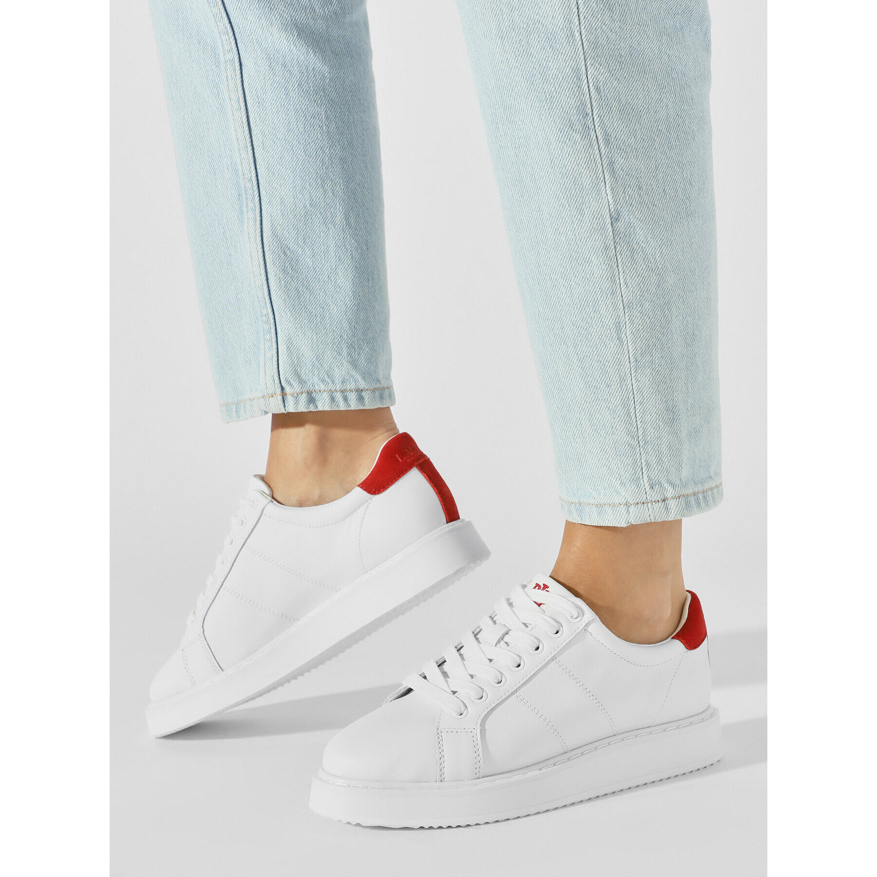 Lauren Ralph Lauren Sneakers 802912651001 Alb - Pled.ro