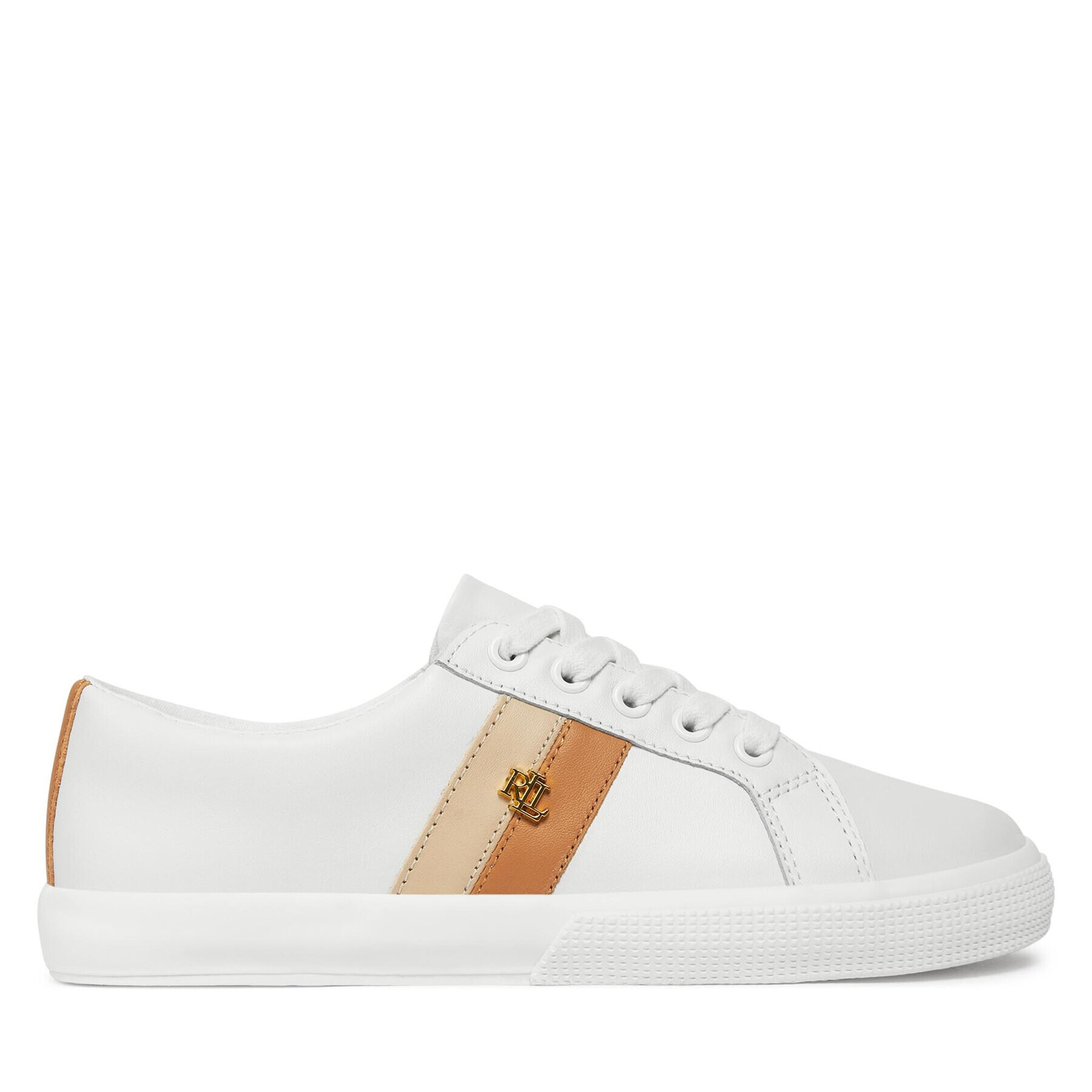 Lauren Ralph Lauren Sneakers Janson II 802925365001 Alb - Pled.ro