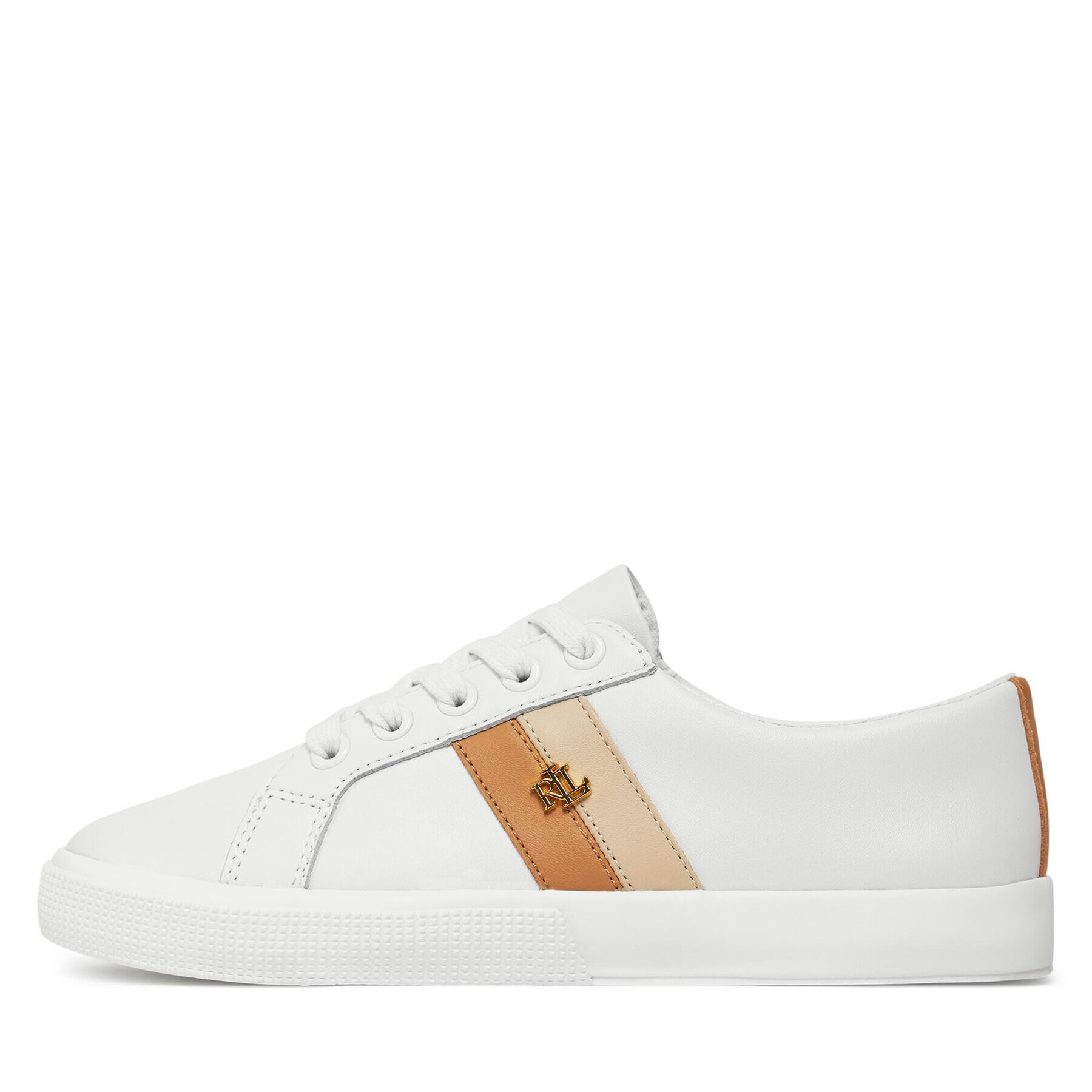 Lauren Ralph Lauren Sneakers Janson II 802925365001 Alb - Pled.ro