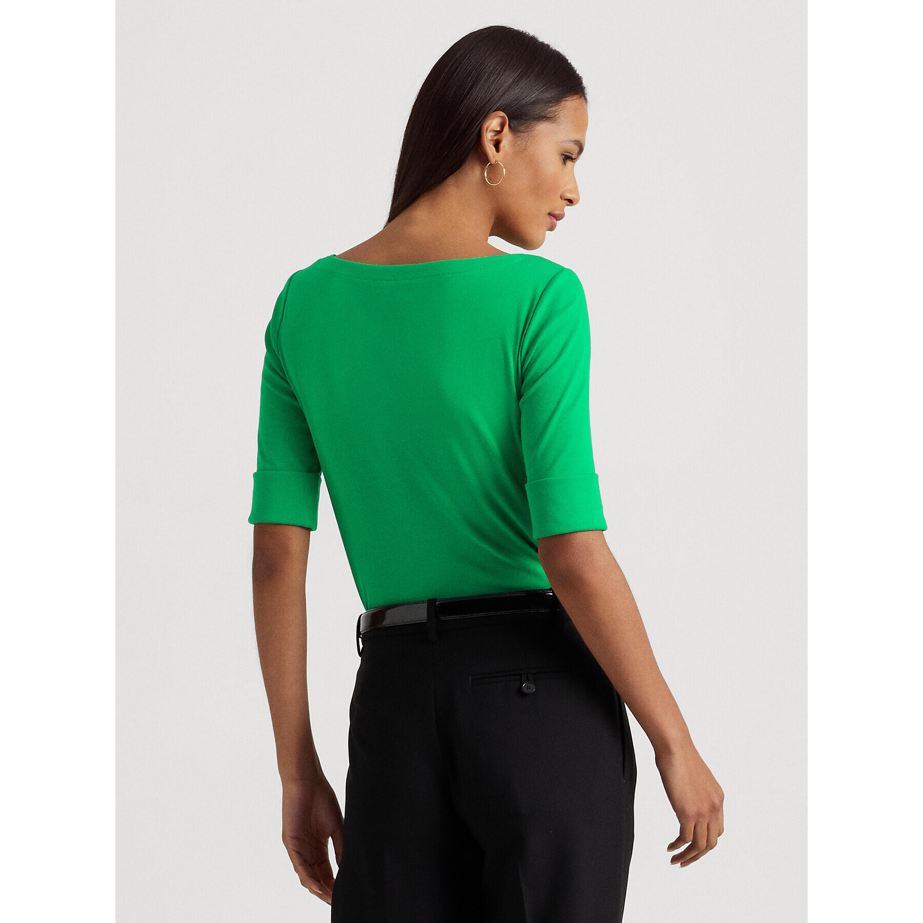 Lauren Ralph Lauren Tricou 200654963160 Verde Regular Fit - Pled.ro