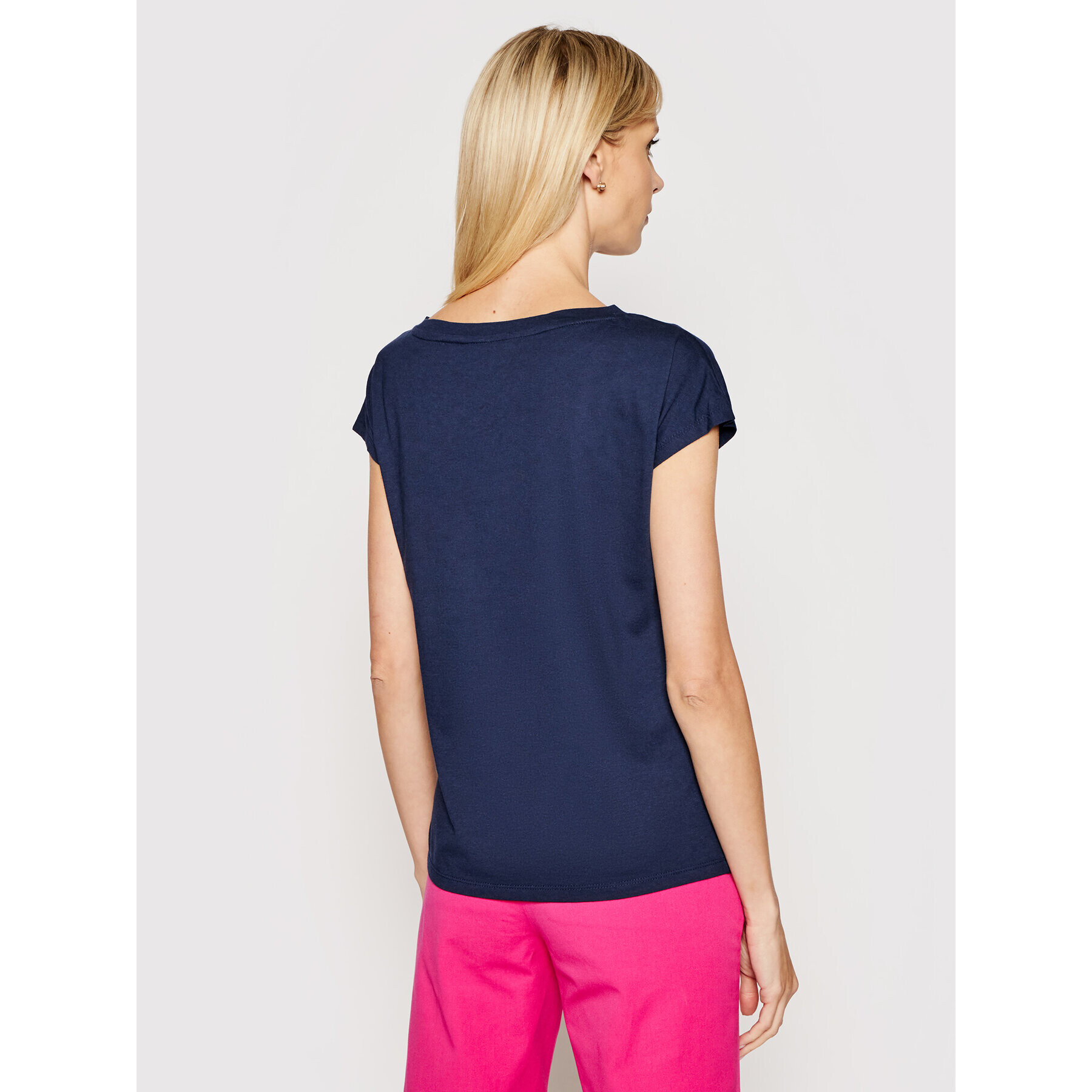 Lauren Ralph Lauren Tricou 200831705002 Bleumarin Regular Fit - Pled.ro