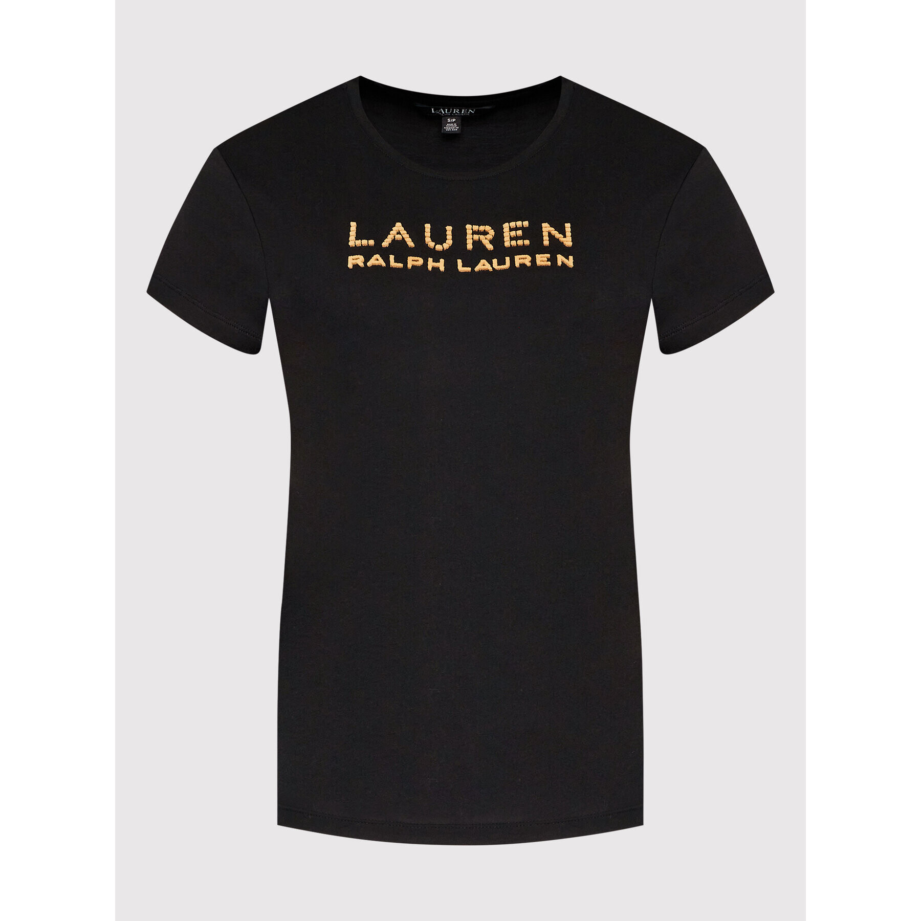 Lauren Ralph Lauren Tricou 200871850002 Negru Regular Fit - Pled.ro