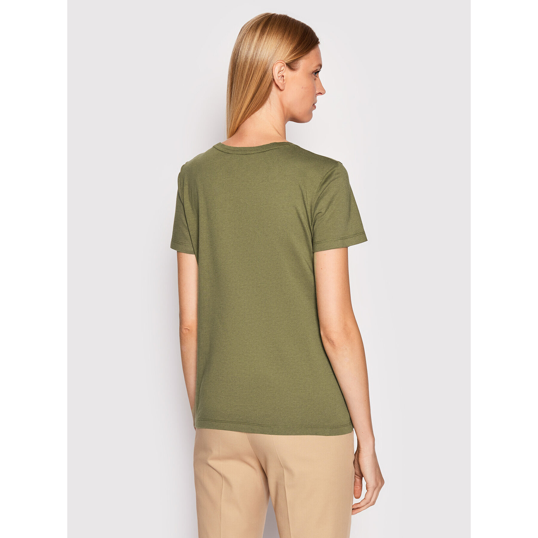 Lauren Ralph Lauren Tricou 200872038003 Verde Regular Fit - Pled.ro