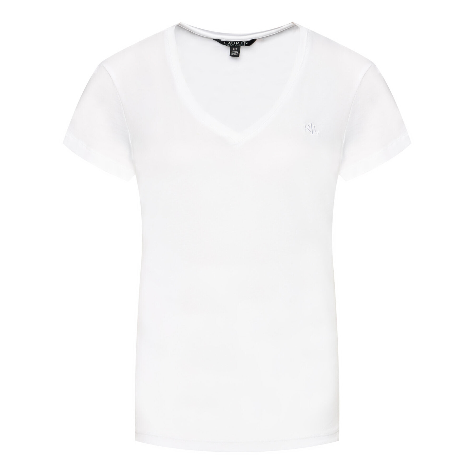 Lauren Ralph Lauren Tricou I811527 Alb Regular Fit - Pled.ro