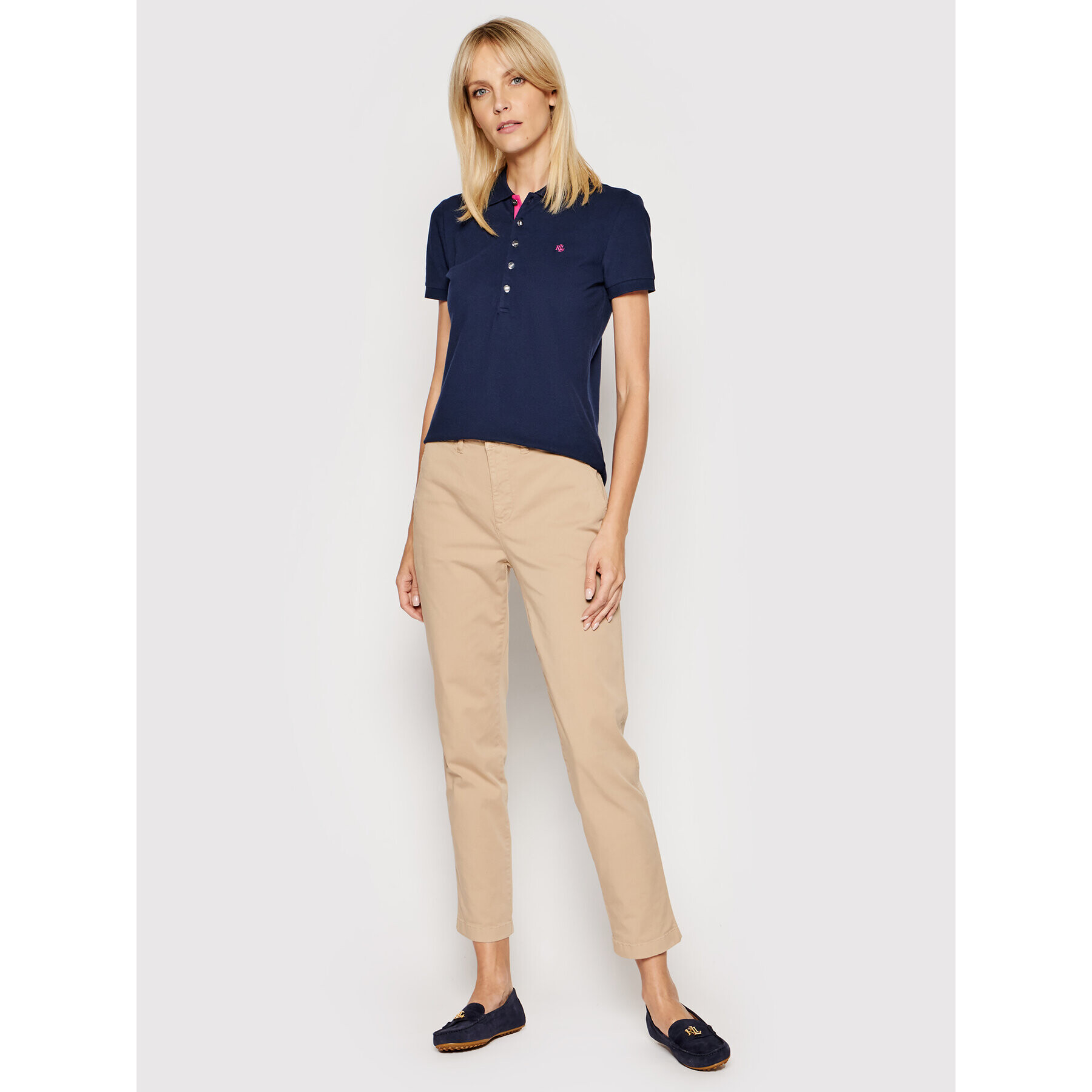 Lauren Ralph Lauren Tricou polo 200679219055 Bleumarin Regular Fit - Pled.ro