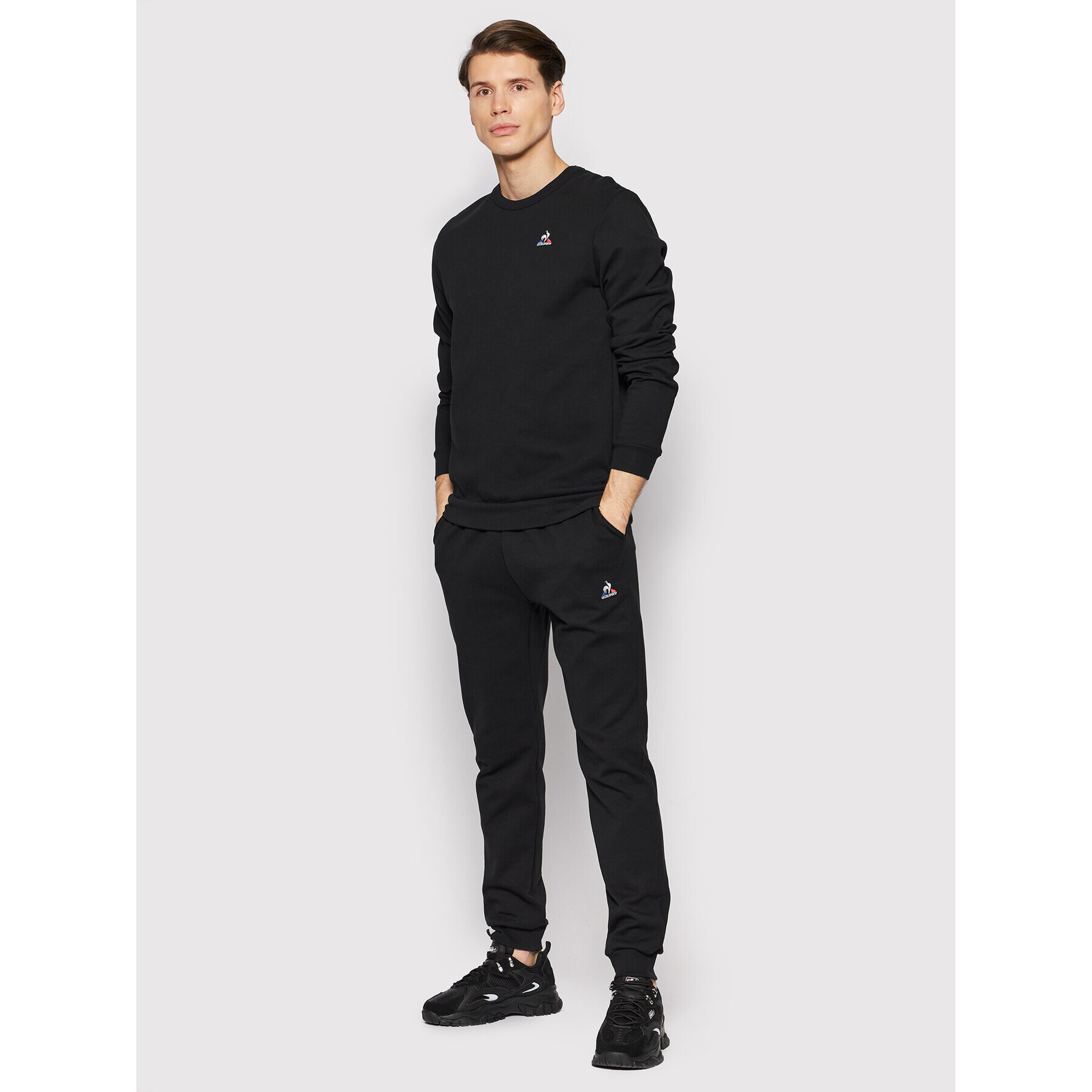 Le Coq Sportif Bluză 2120204 Negru Regular Fit - Pled.ro