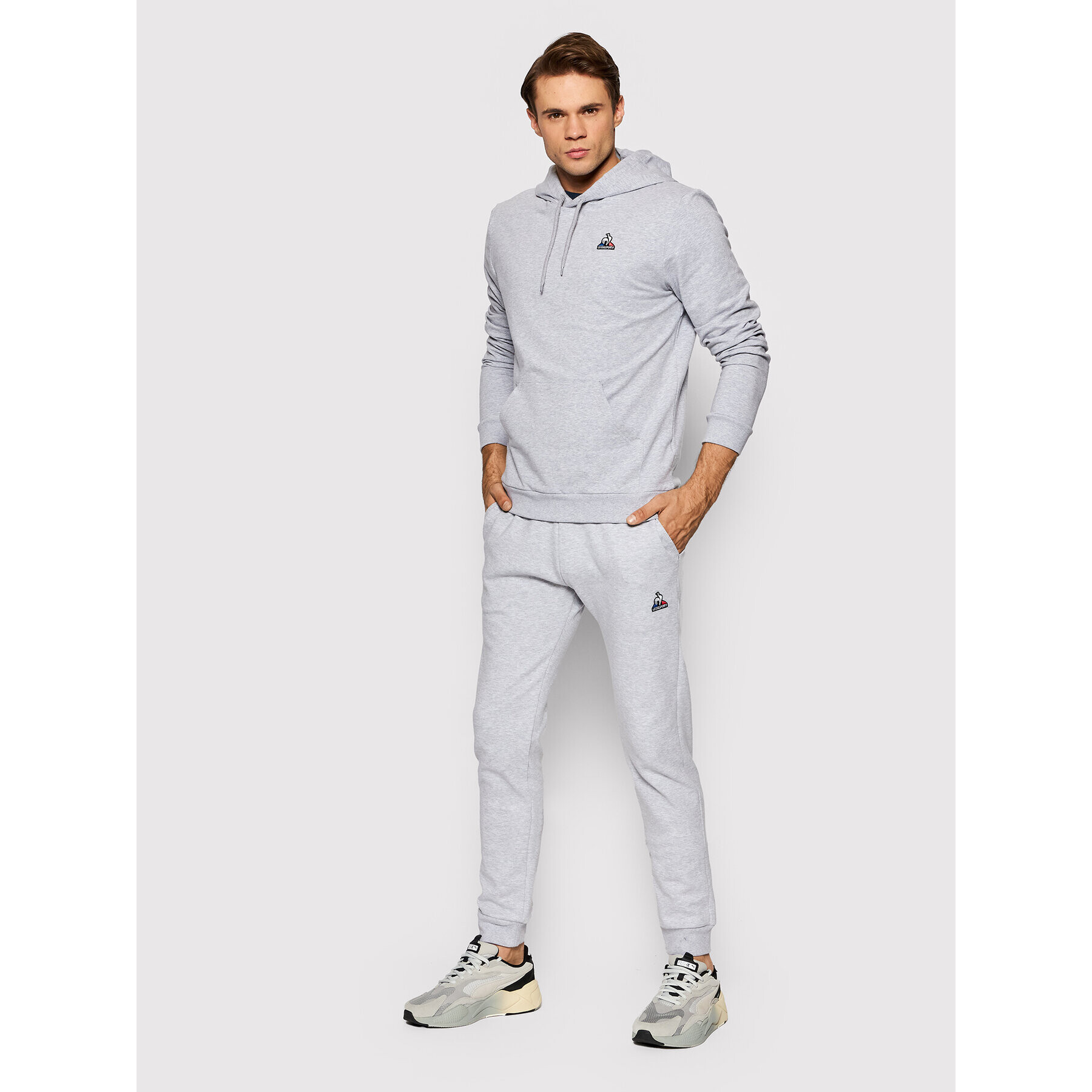 Le Coq Sportif Bluză 2120242 Gri Regular Fit - Pled.ro