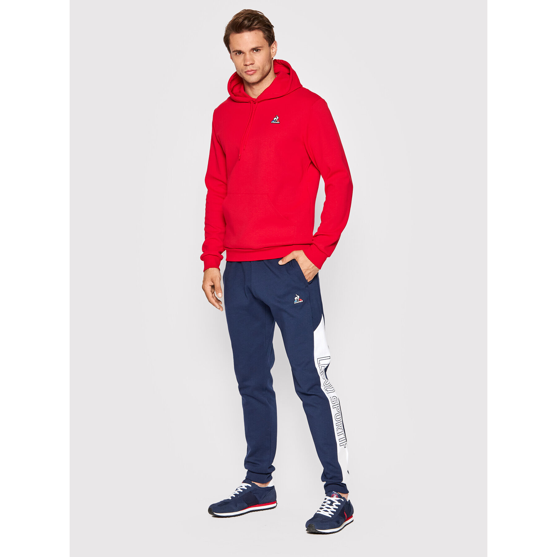 Le Coq Sportif Bluză 2210365 Roșu Regular Fit - Pled.ro