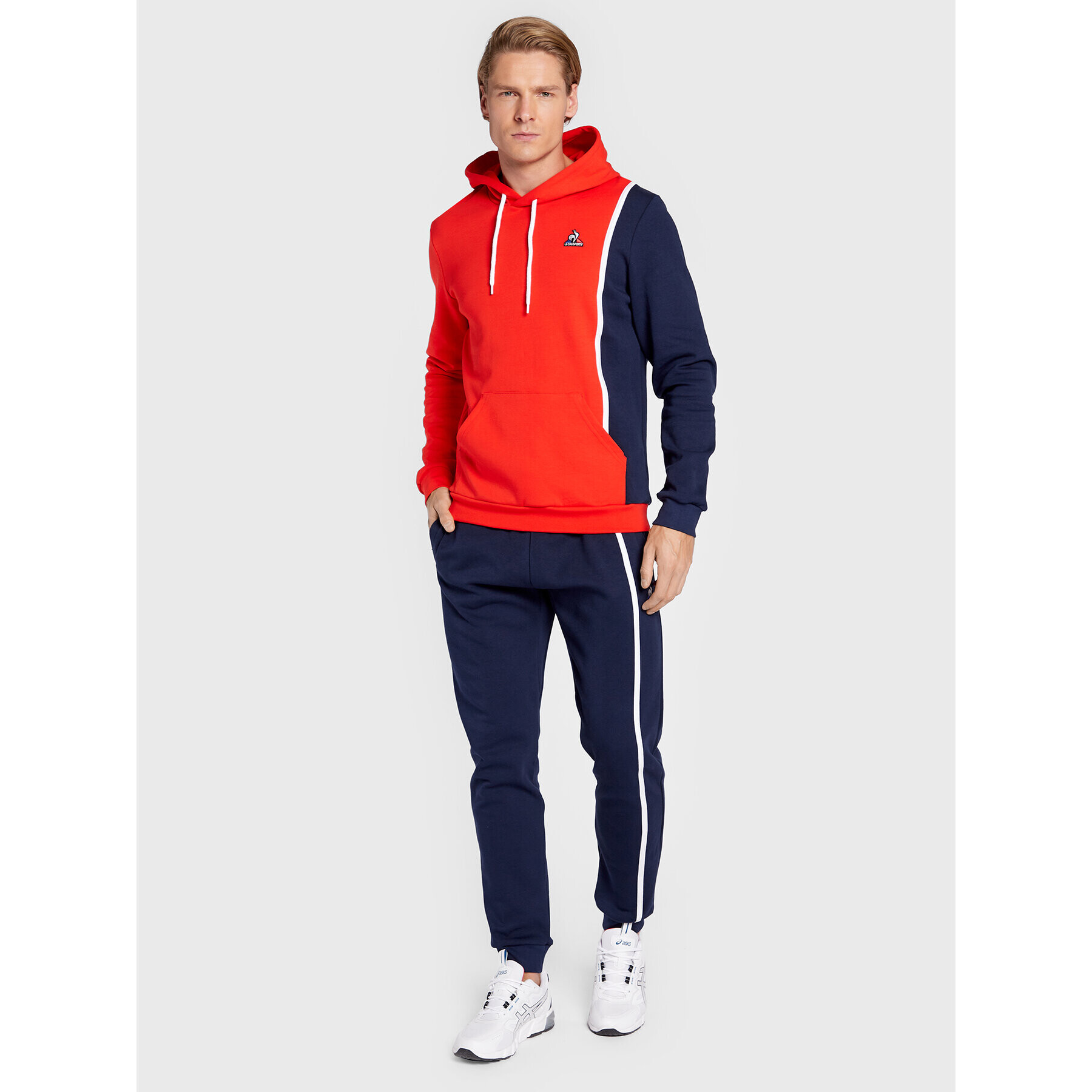 Le Coq Sportif Bluză 2220291 Roșu Slim Fit - Pled.ro