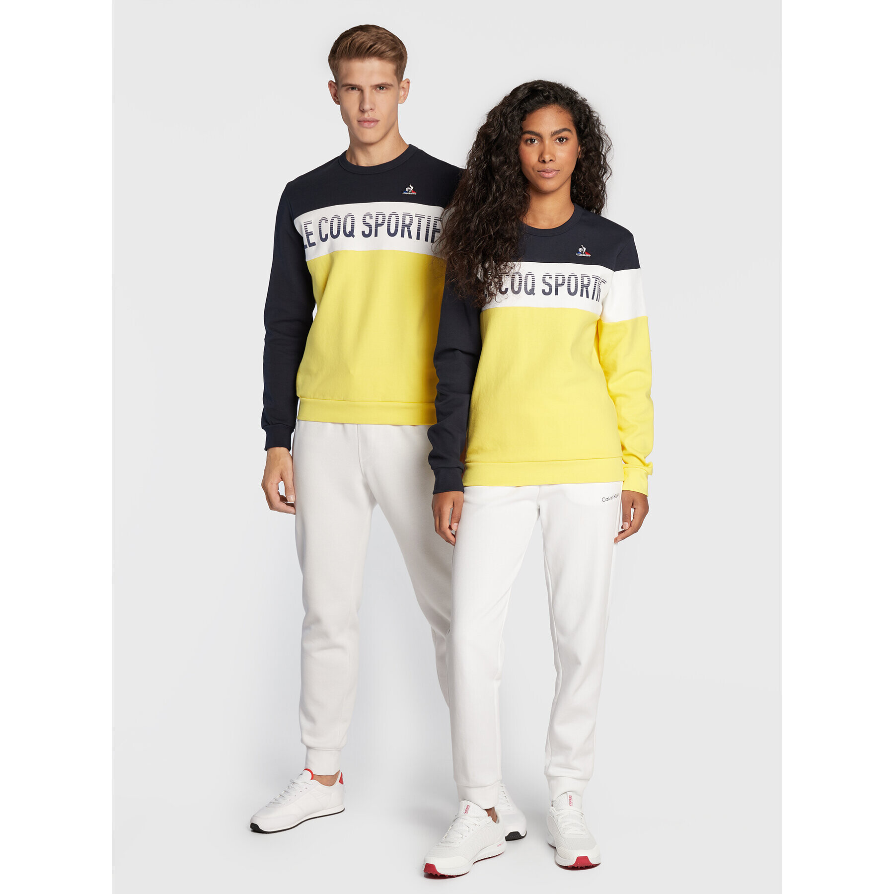 Le Coq Sportif Bluză Unisex Saison 2 Crew 2220297 Galben Regular Fit - Pled.ro