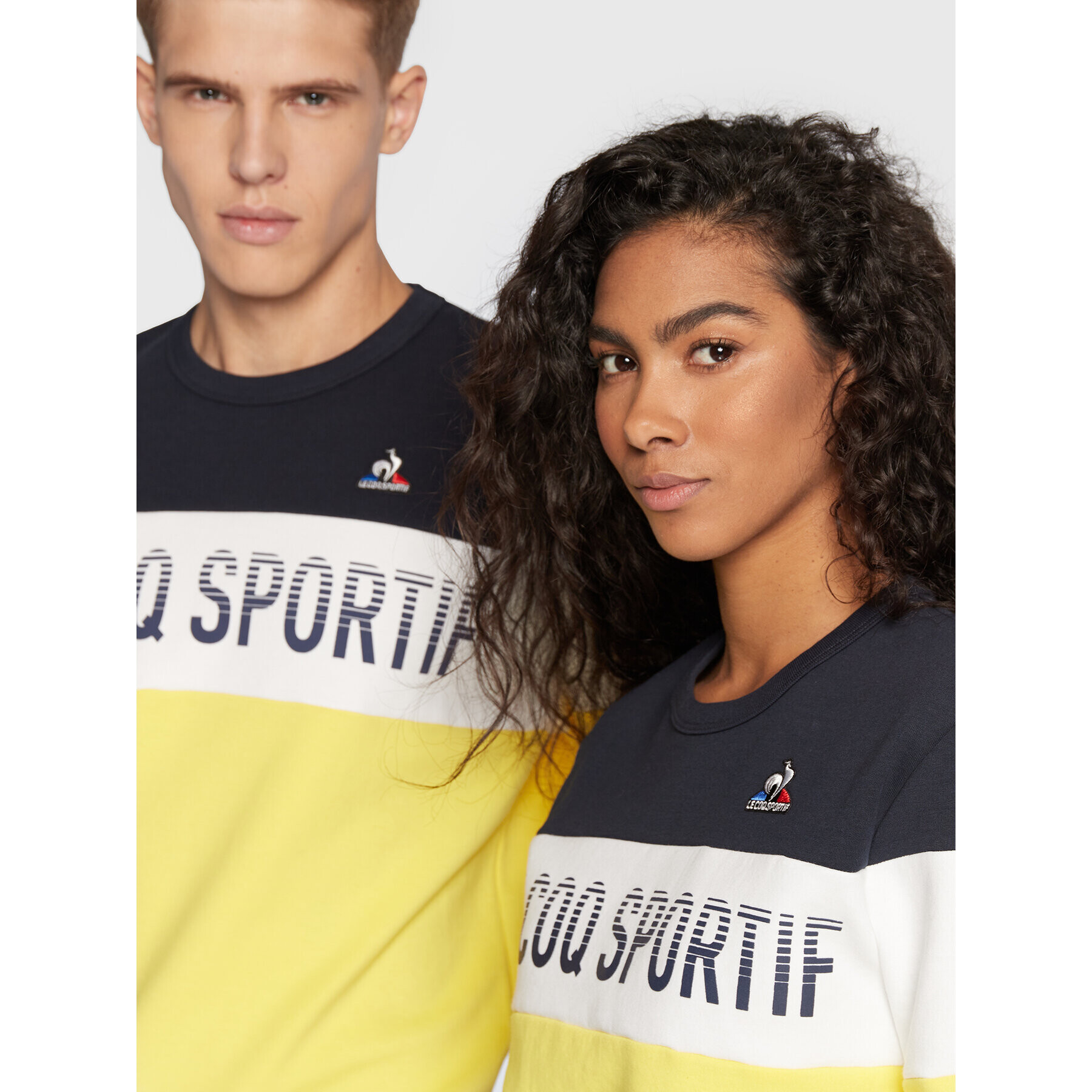 Le Coq Sportif Bluză Unisex Saison 2 Crew 2220297 Galben Regular Fit - Pled.ro