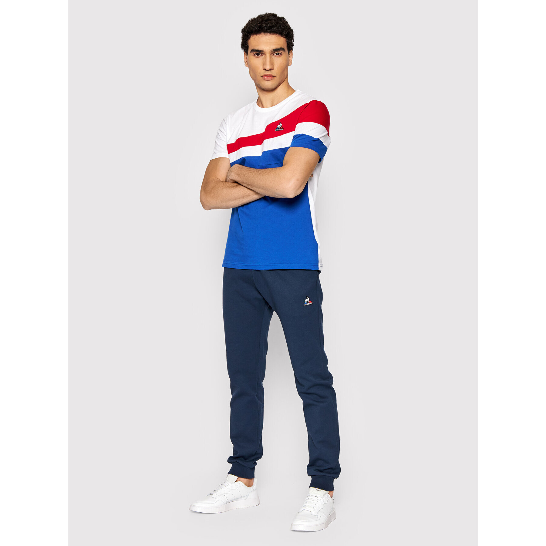 Le Coq Sportif Pantaloni trening 2120212 Bleumarin Slim Fit - Pled.ro