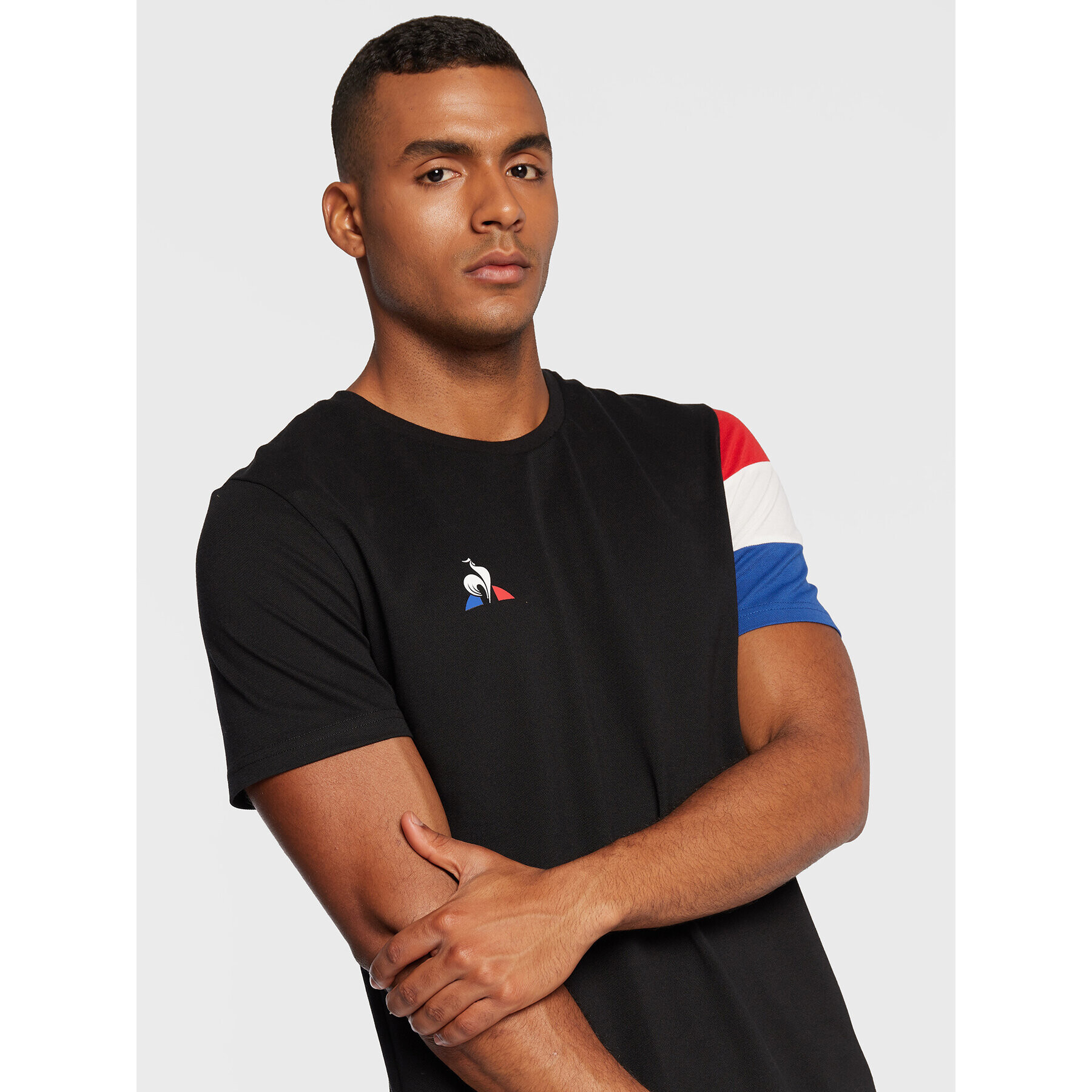 Le Coq Sportif Tricou 2020637 Negru Regular Fit - Pled.ro