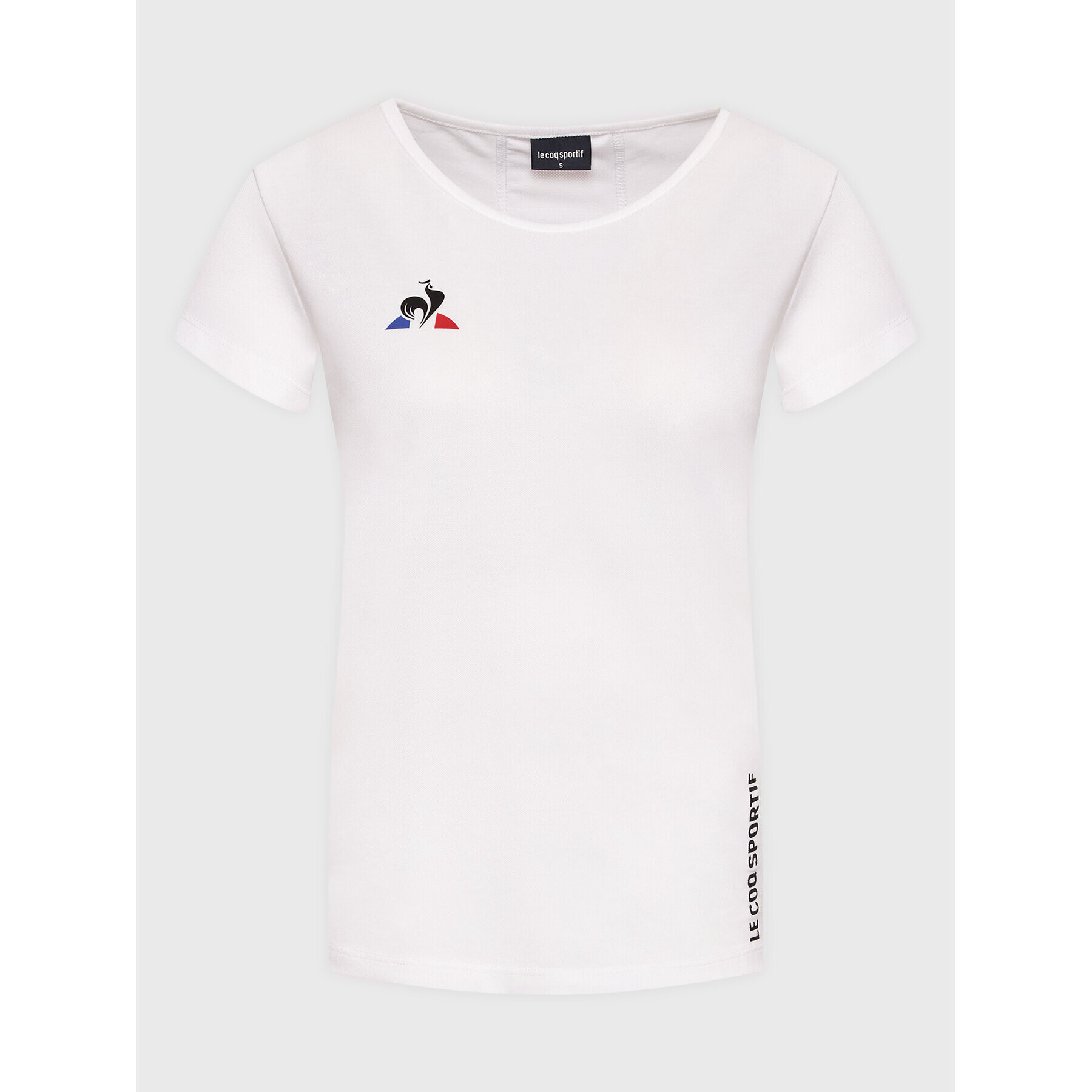 Le Coq Sportif Tricou 2020716 Alb Regular Fit - Pled.ro