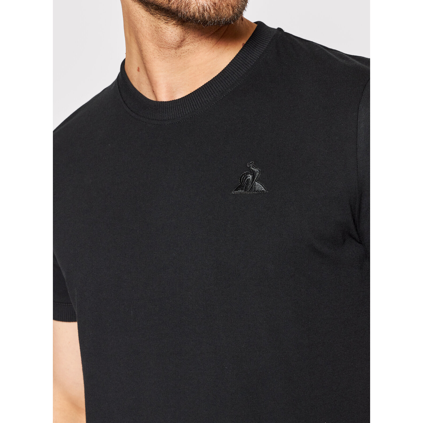 Le Coq Sportif Tricou 2110792 Negru Regular Fit - Pled.ro