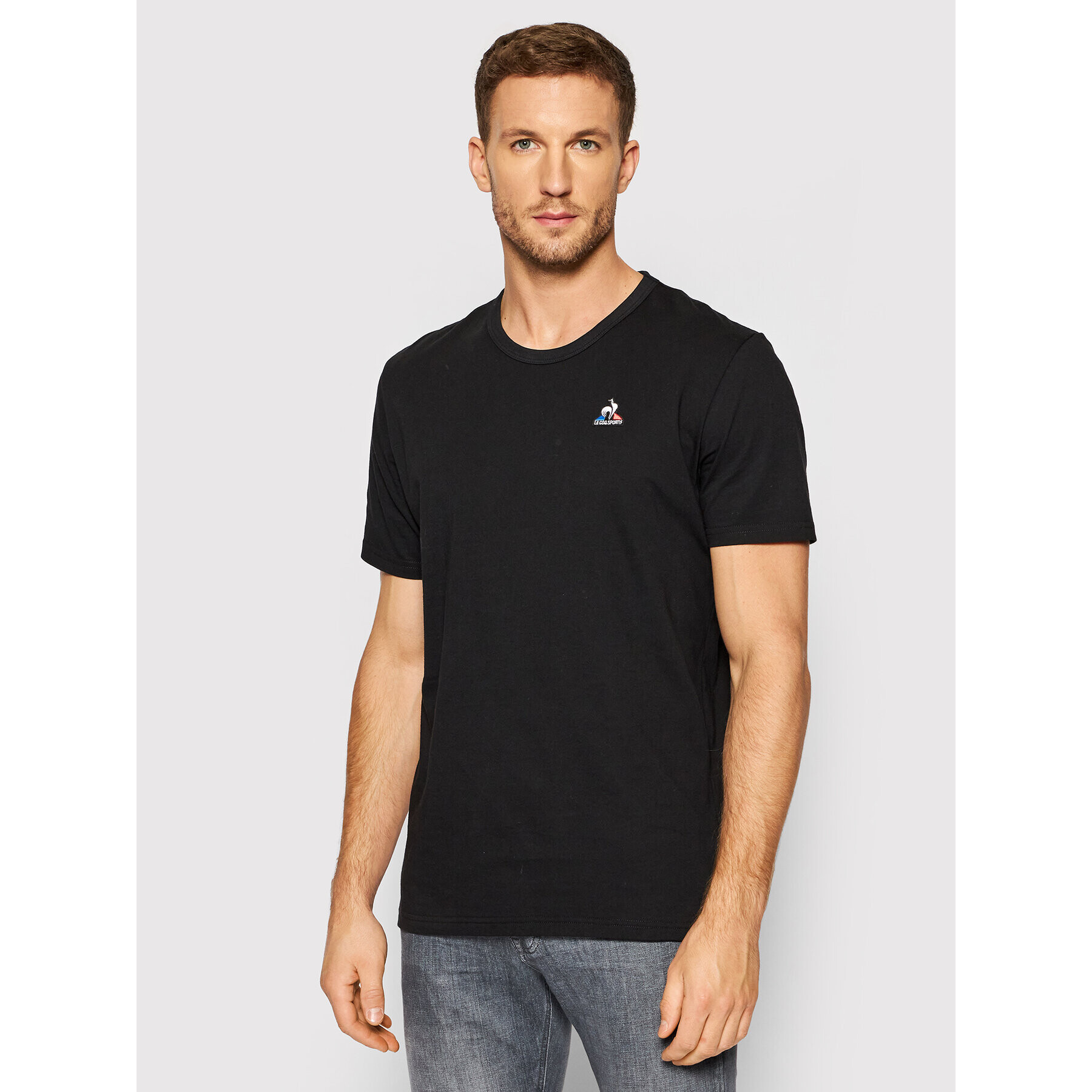 Le Coq Sportif Tricou 2120199 Negru Regular Fit - Pled.ro