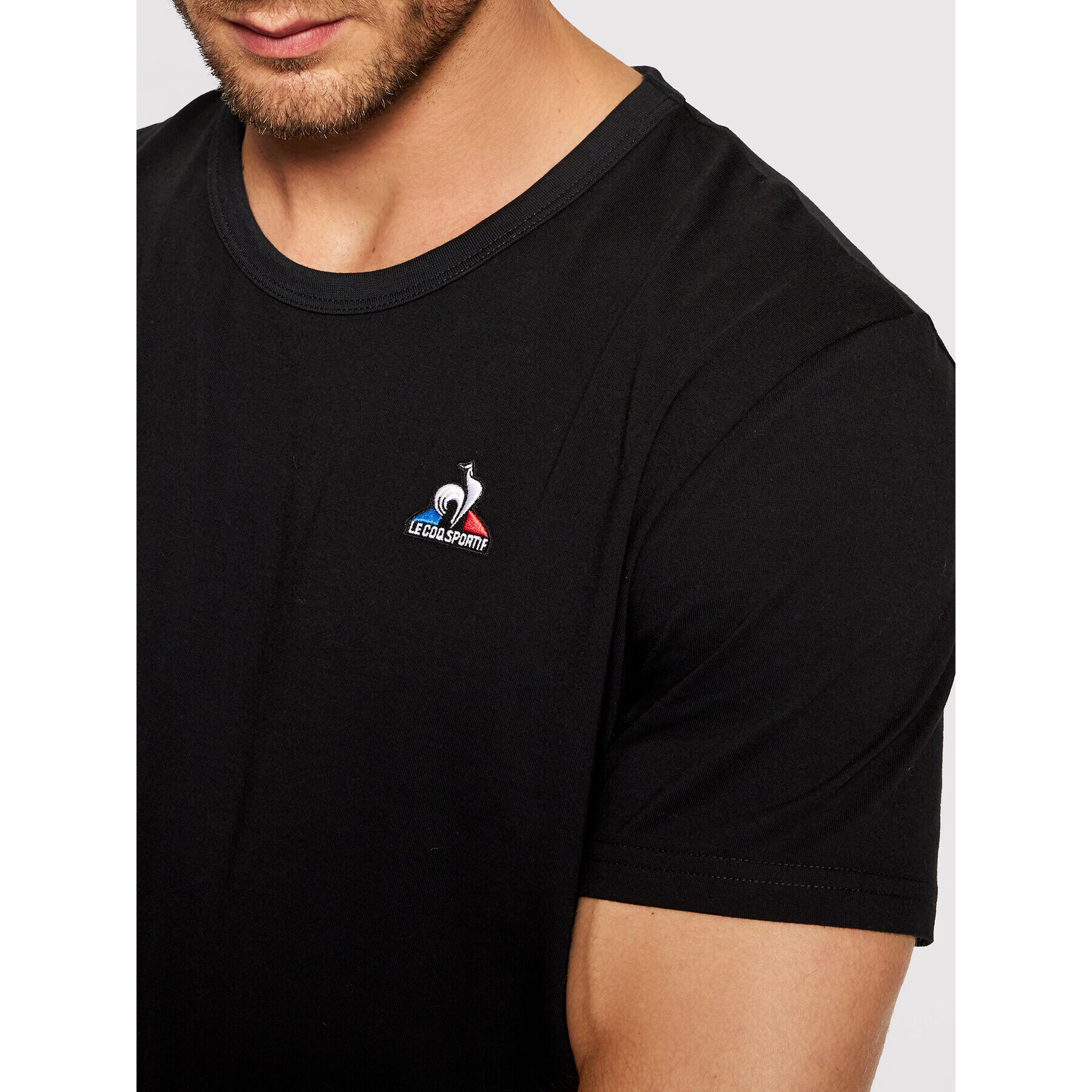 Le Coq Sportif Tricou 2120199 Negru Regular Fit - Pled.ro