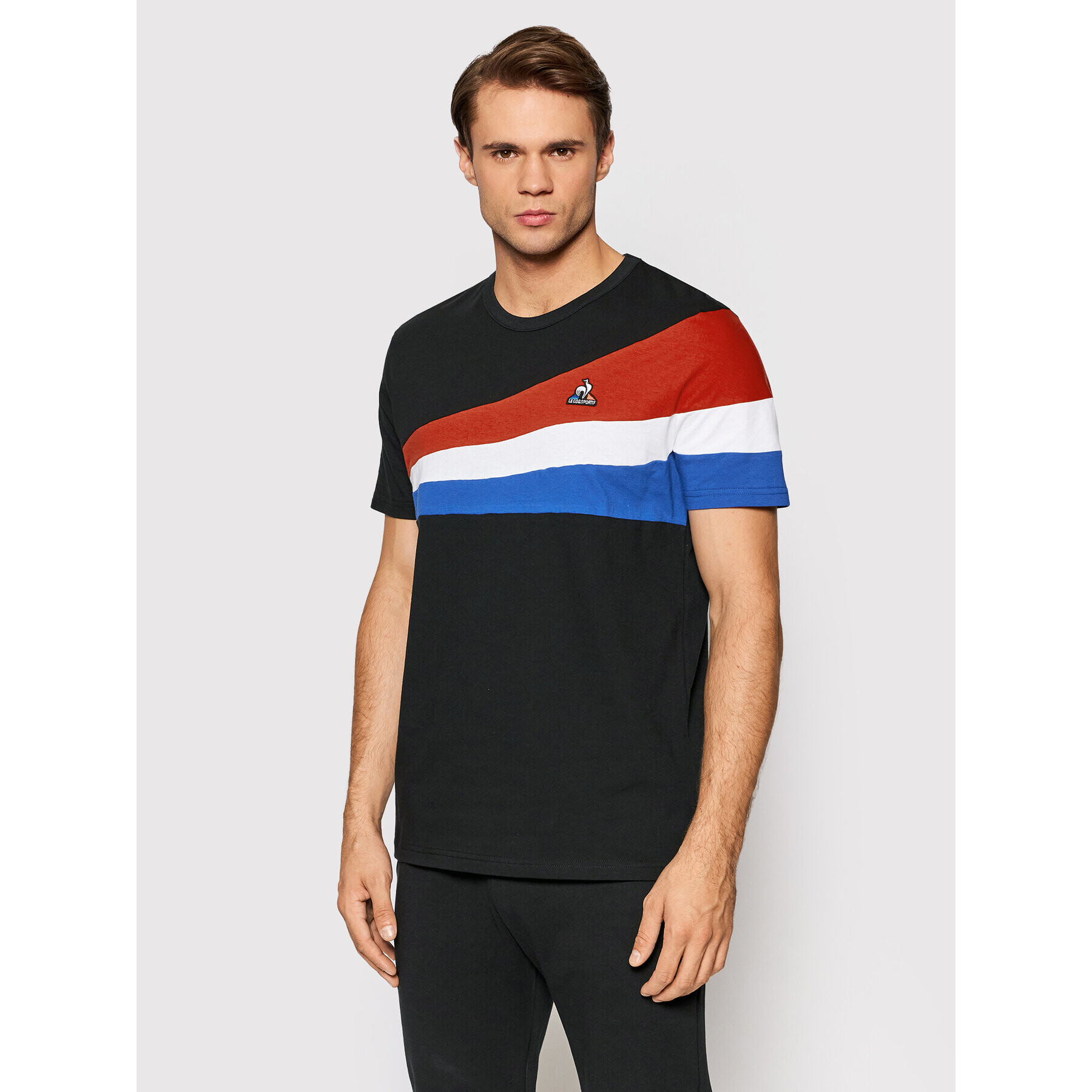 Le Coq Sportif Tricou 2120314 Negru Regular Fit - Pled.ro