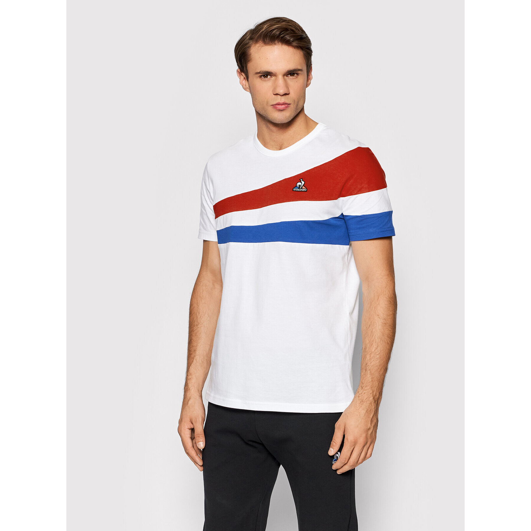 Le Coq Sportif Tricou 2120315 Alb Regular Fit - Pled.ro