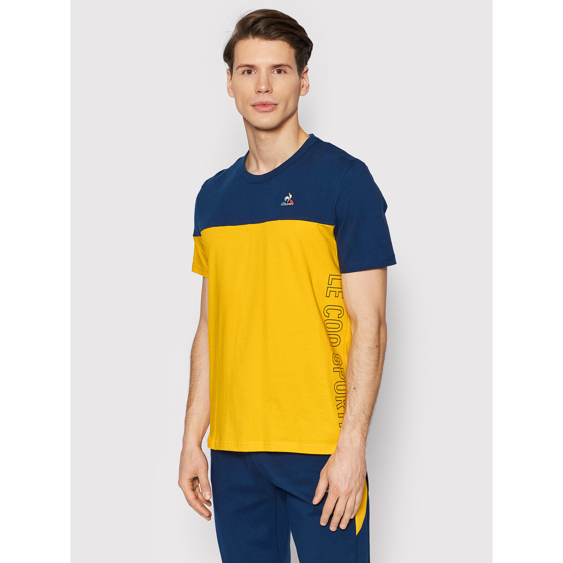 Le Coq Sportif Tricou 2210373 Galben Regular Fit - Pled.ro