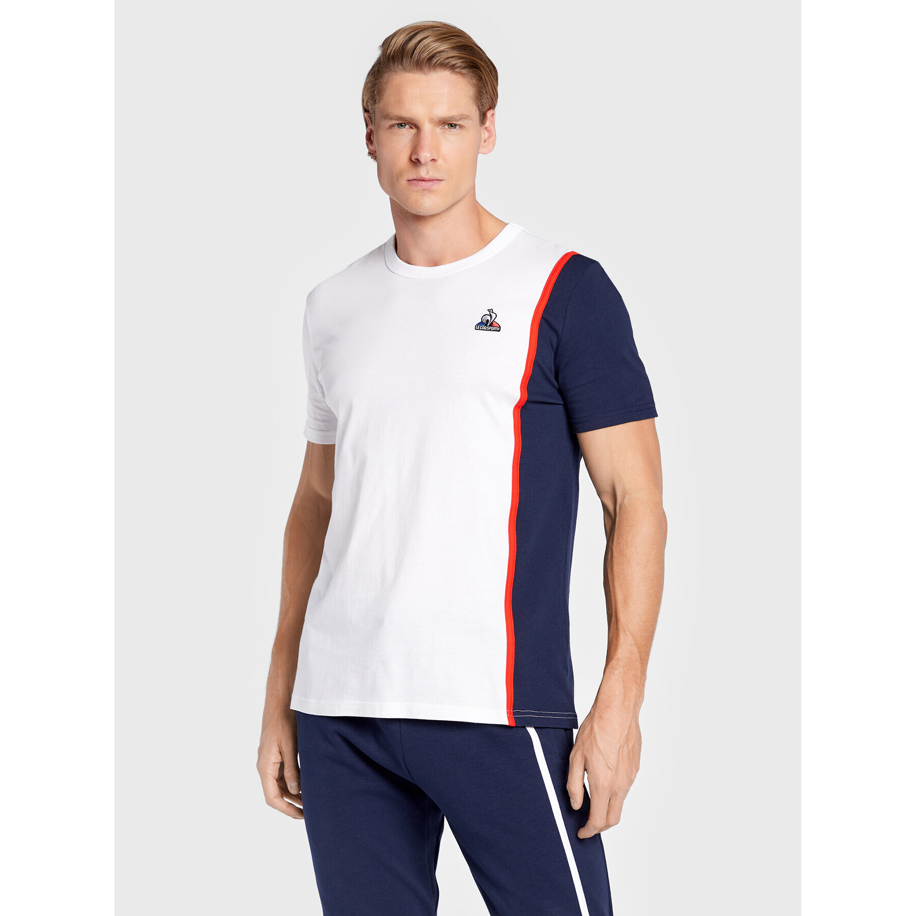 Le Coq Sportif Tricou 2220286 Alb Regular Fit - Pled.ro