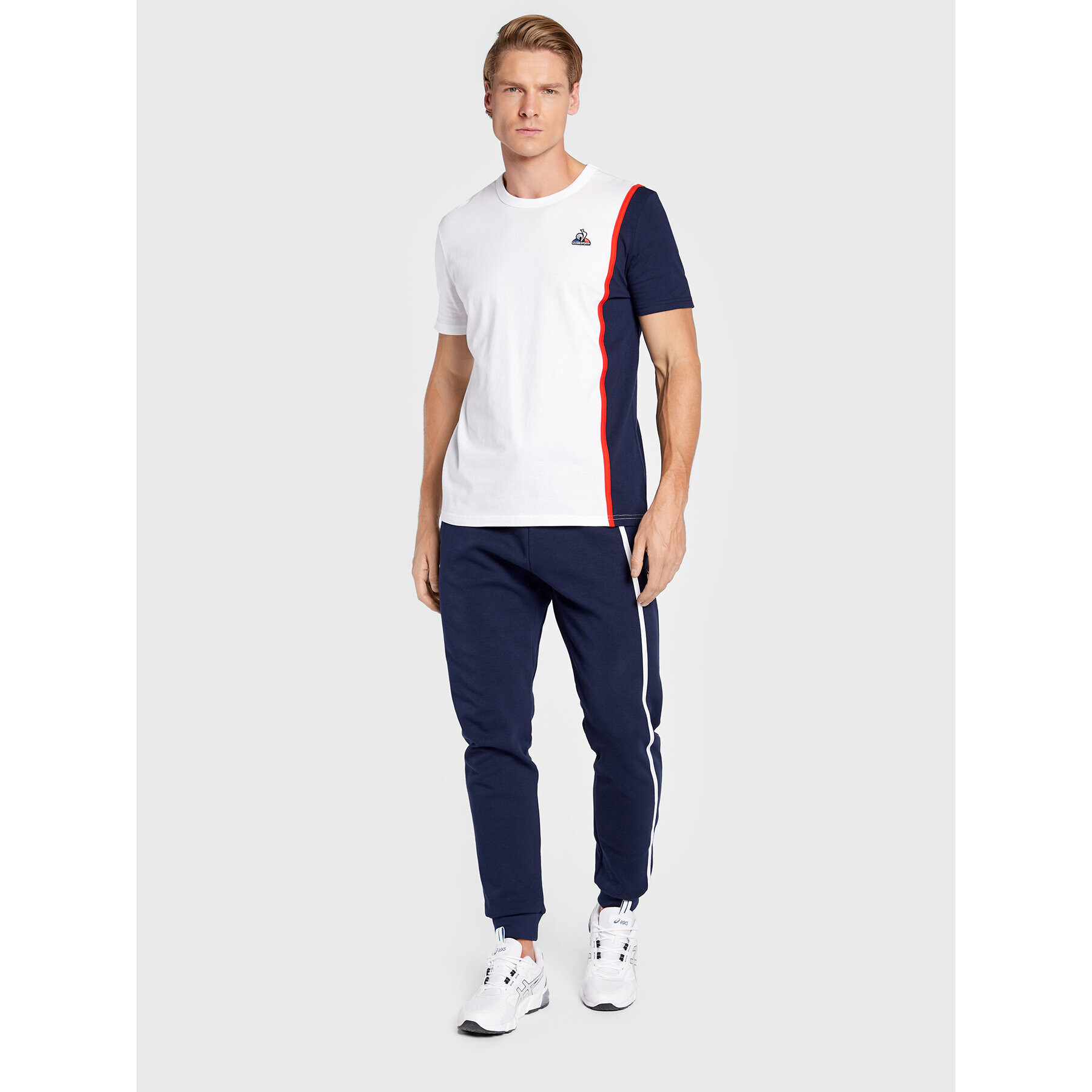 Le Coq Sportif Tricou 2220286 Alb Regular Fit - Pled.ro