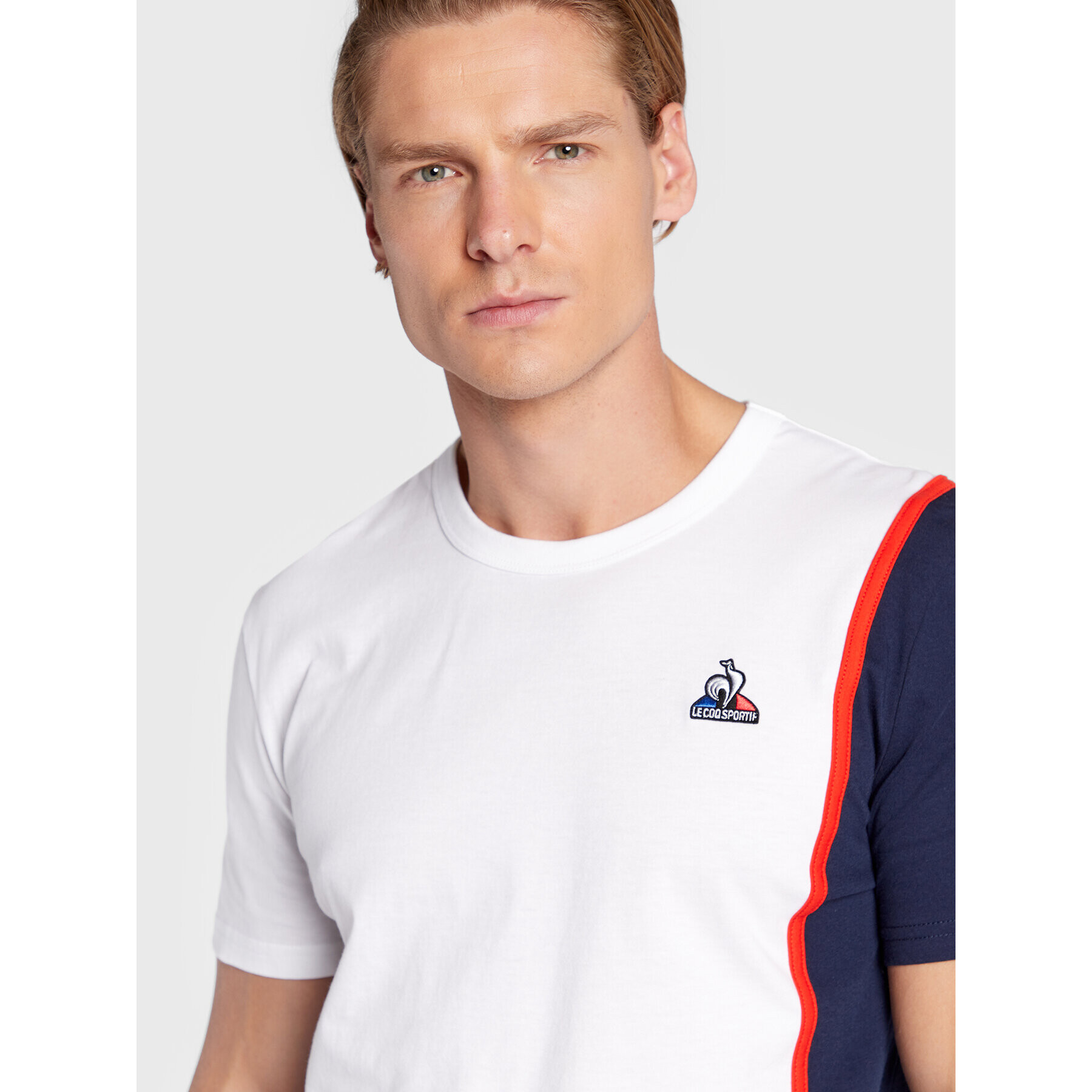 Le Coq Sportif Tricou 2220286 Alb Regular Fit - Pled.ro