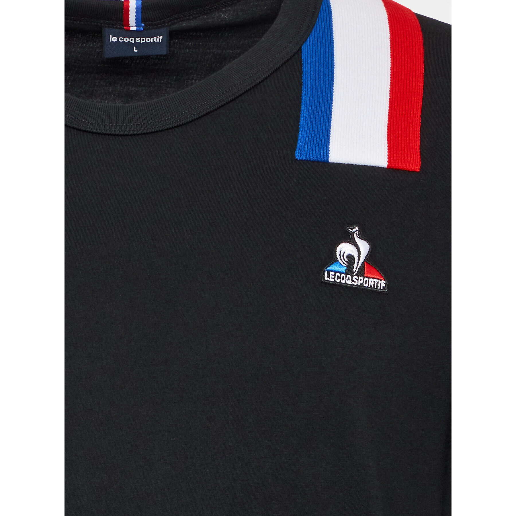 Le Coq Sportif Tricou 2220302 Negru Regular Fit - Pled.ro