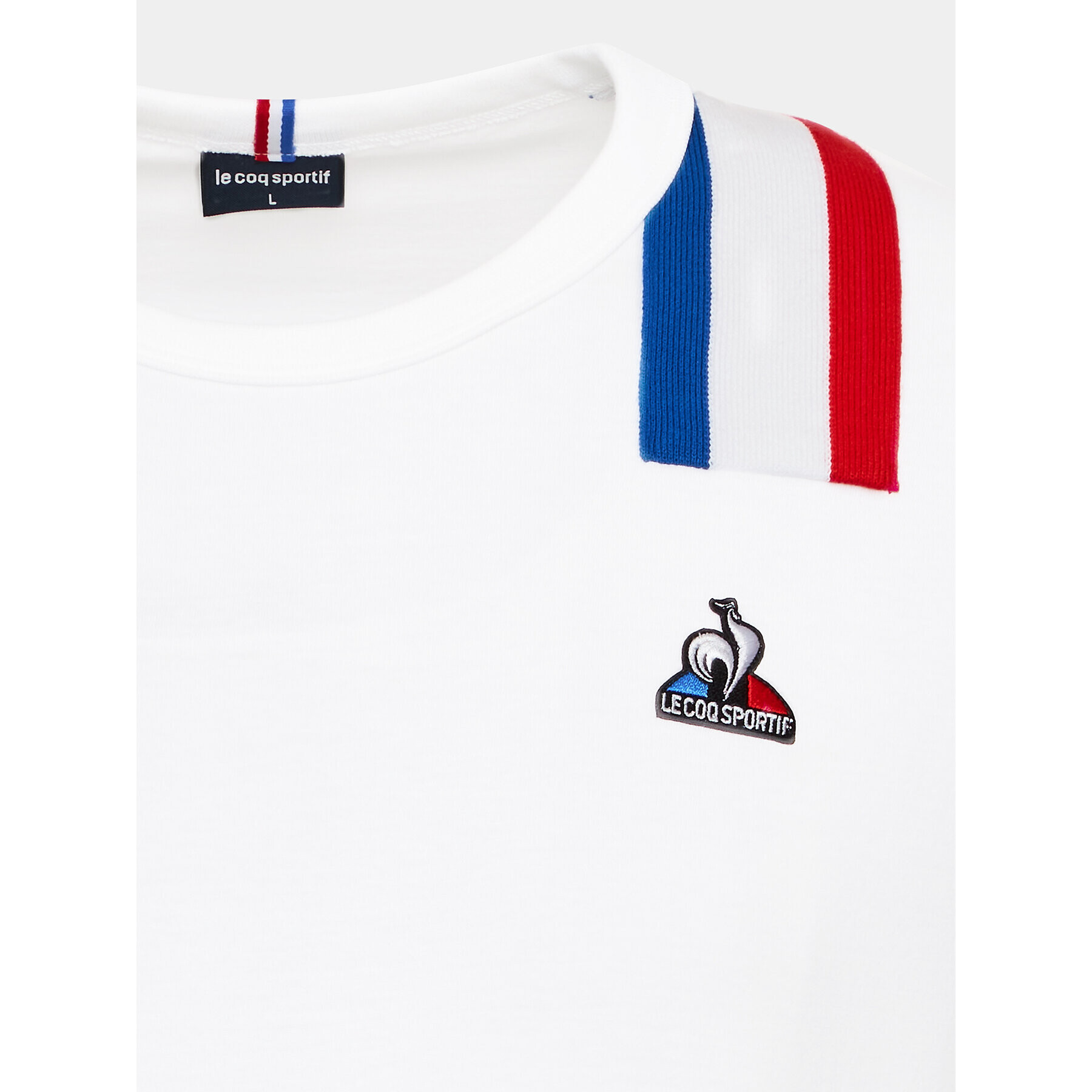 Le Coq Sportif Tricou 2220303 Alb Regular Fit - Pled.ro