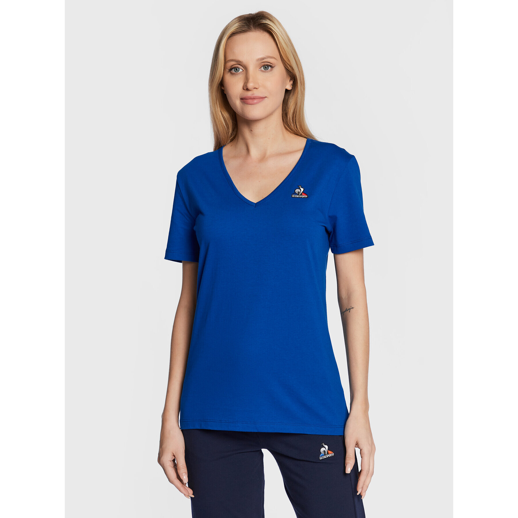 Le Coq Sportif Tricou 2220569 Albastru Regular Fit - Pled.ro