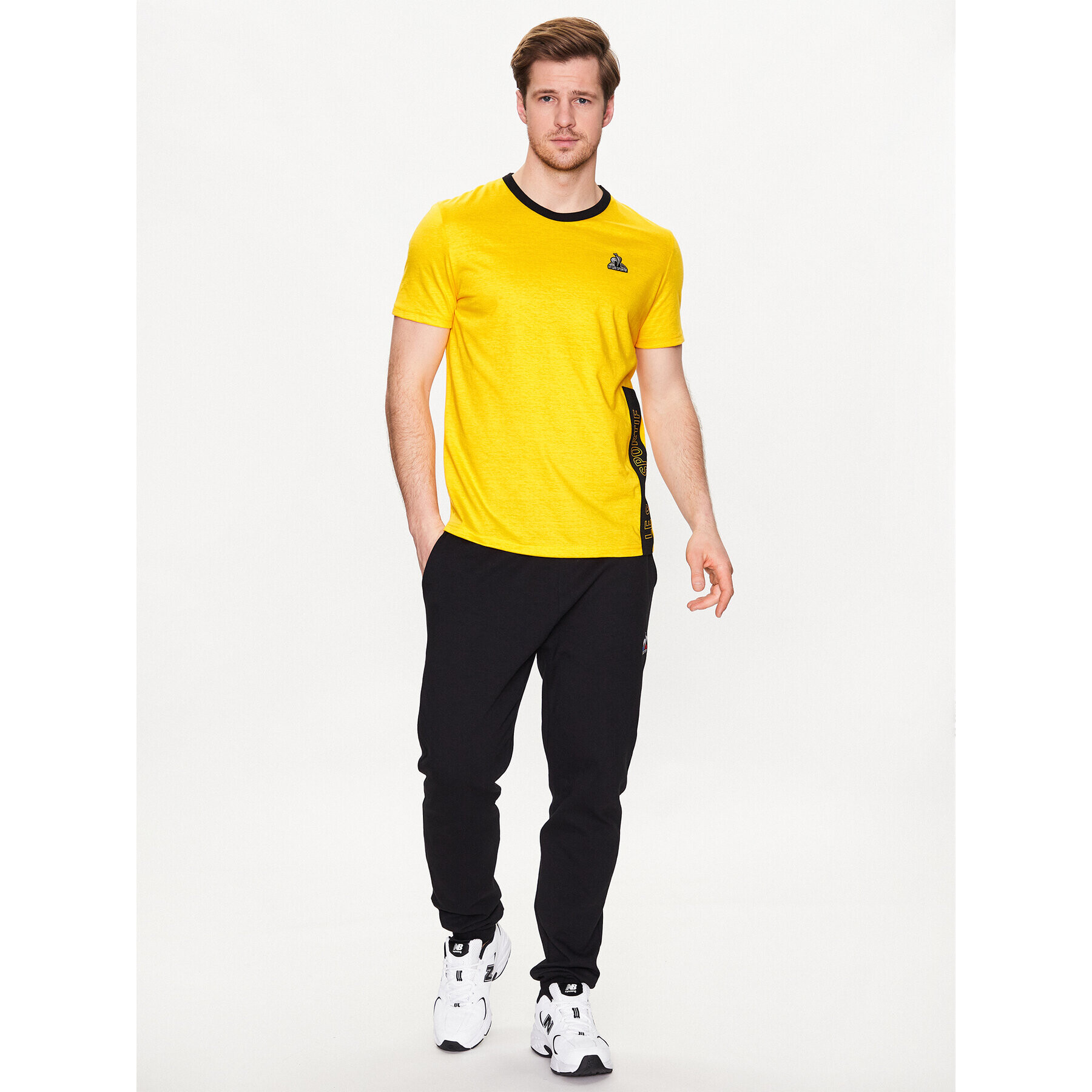 Le Coq Sportif Tricou 2310027 Galben Regular Fit - Pled.ro