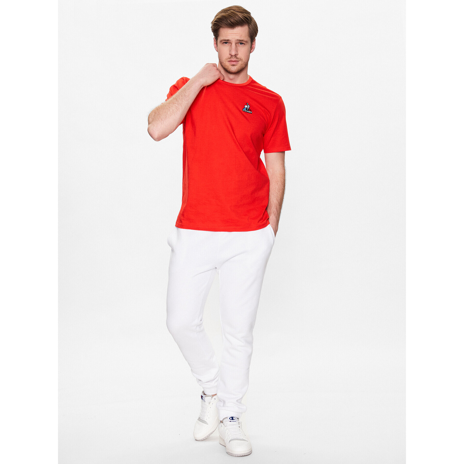 Le Coq Sportif Tricou 2310608 Roșu Regular Fit - Pled.ro