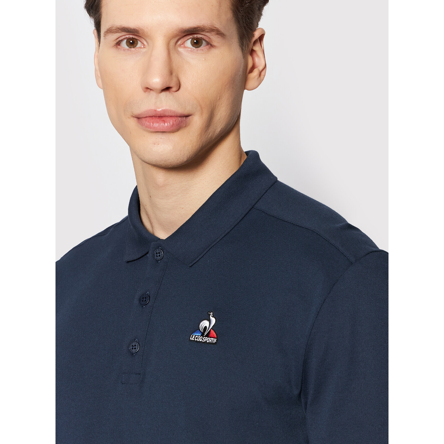 Le Coq Sportif Tricou polo 2120705 Bleumarin Regular Fit - Pled.ro