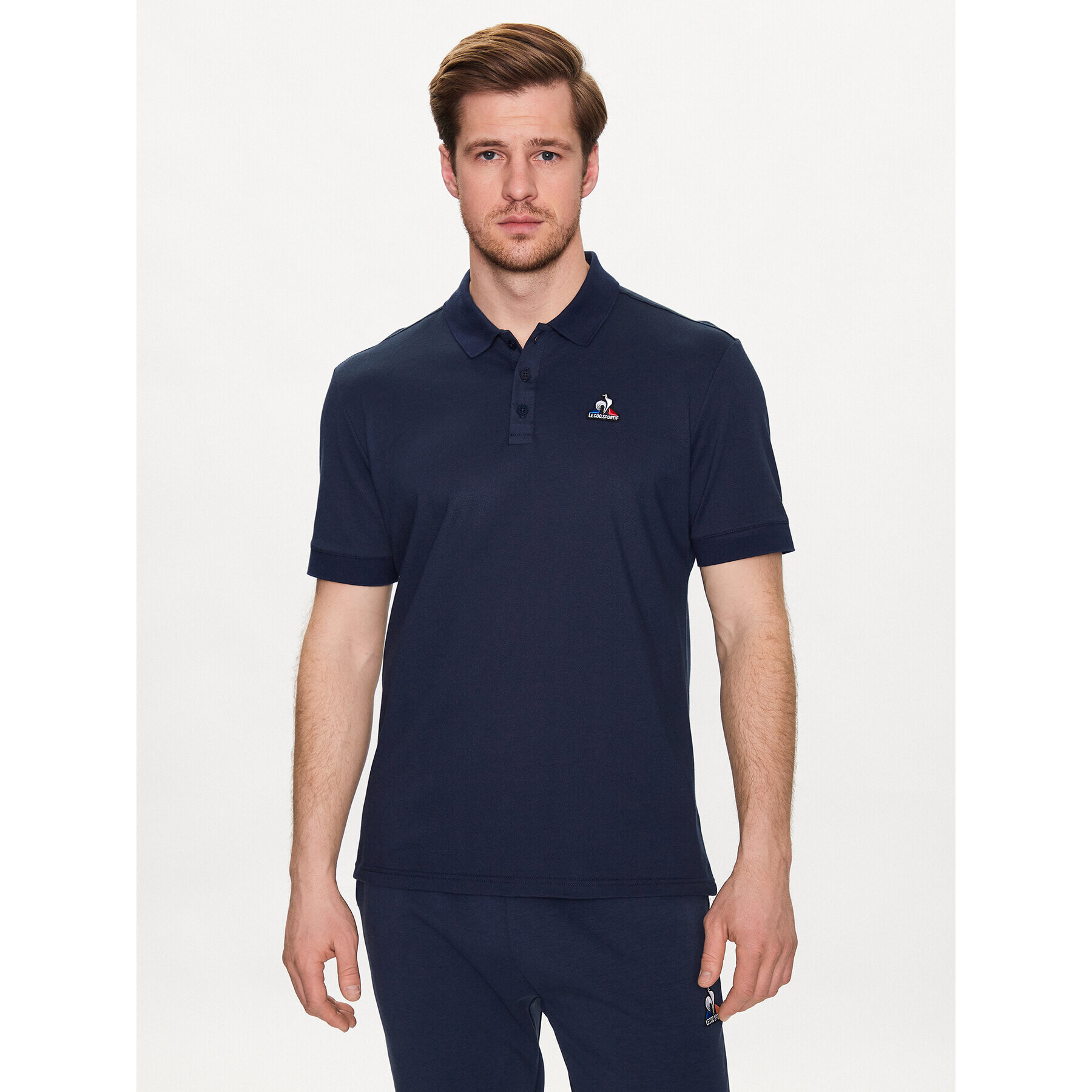 Le Coq Sportif Tricou polo 2310551 Albastru Regular Fit - Pled.ro