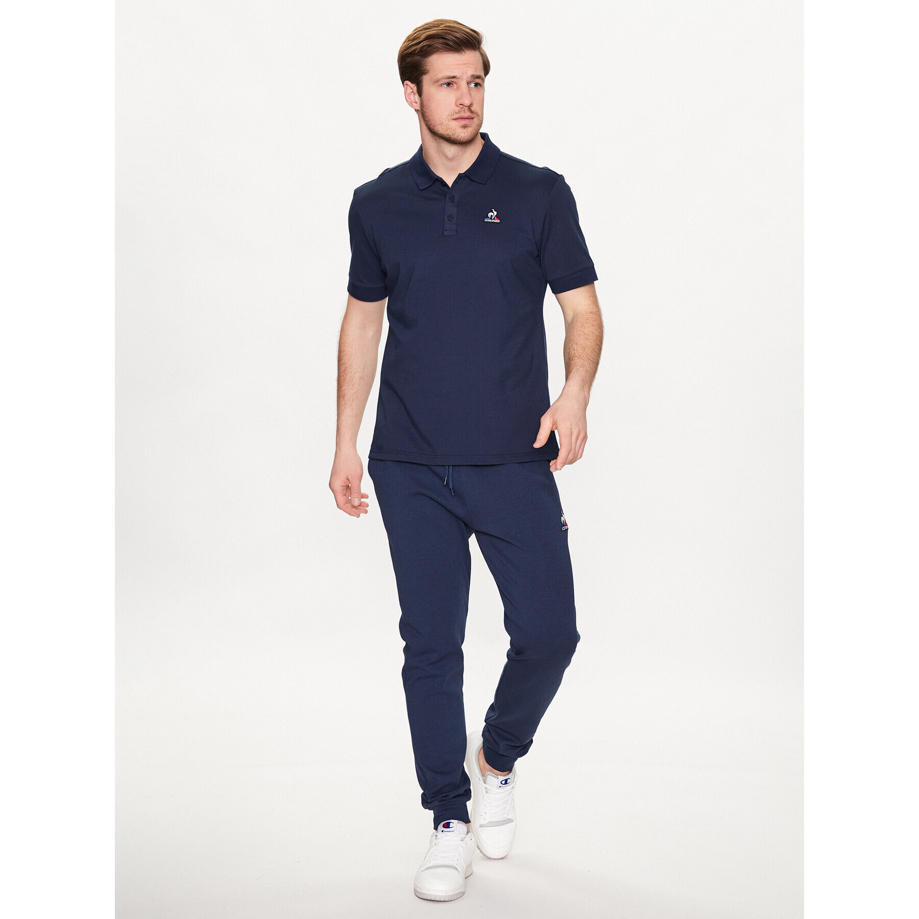 Le Coq Sportif Tricou polo 2310551 Albastru Regular Fit - Pled.ro