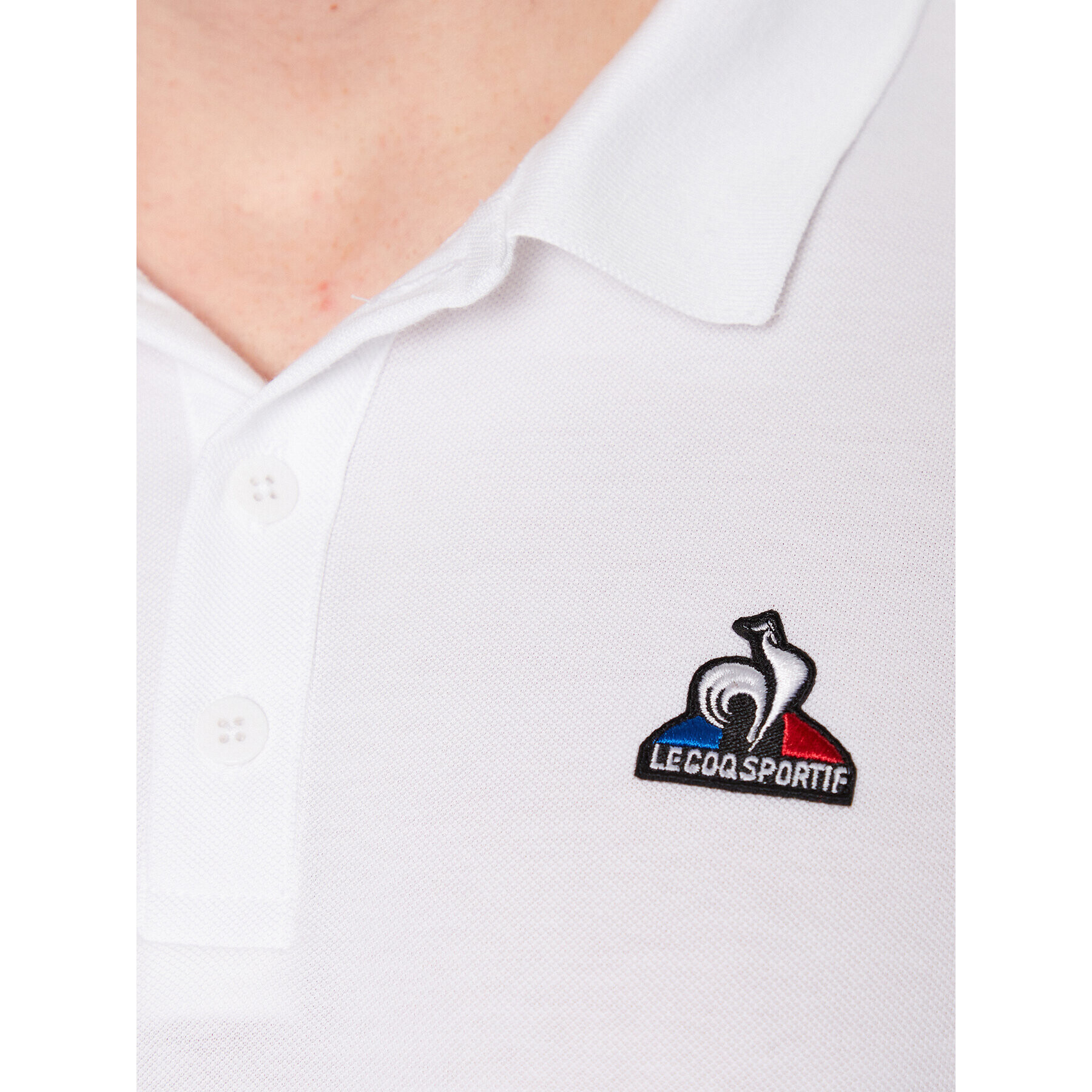 Le Coq Sportif Tricou polo 2310552 Alb Regular Fit - Pled.ro