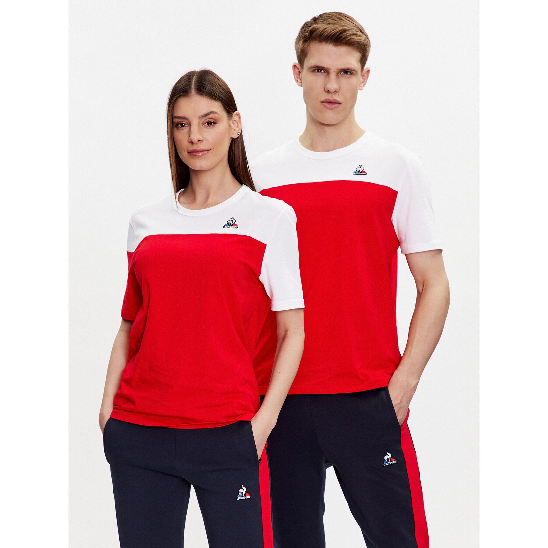 Le Coq Sportif Tricou Unisex 2310366 Roșu Regular Fit - Pled.ro