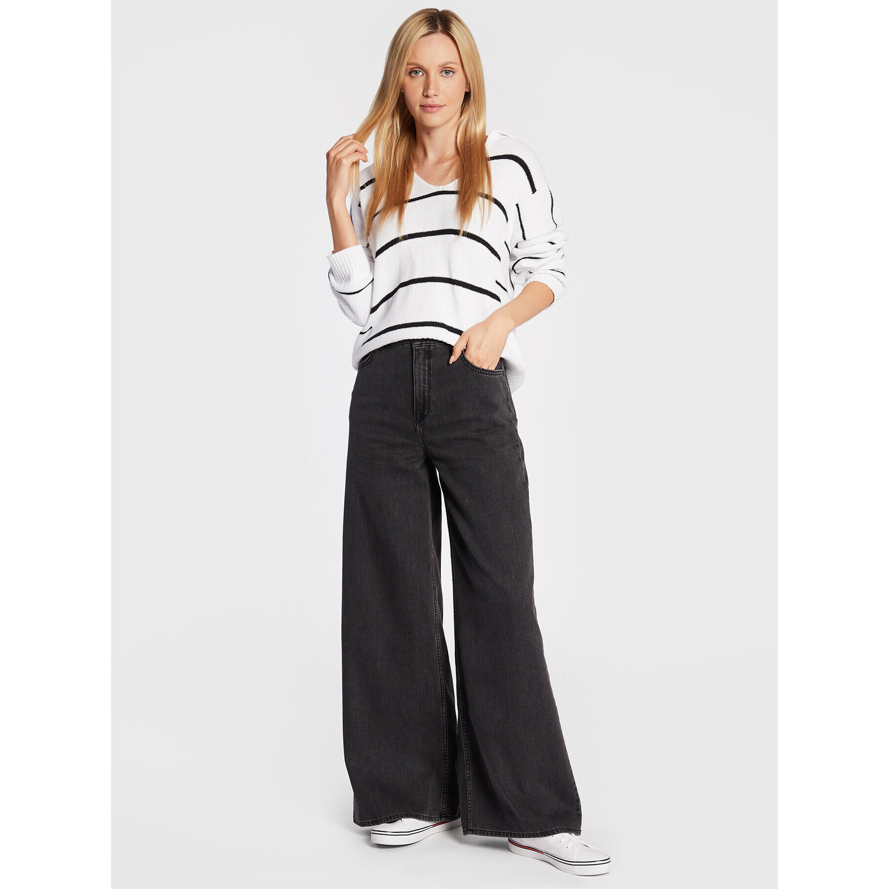 Lee Blugi Drew L32ANECY Negru Wide Leg - Pled.ro