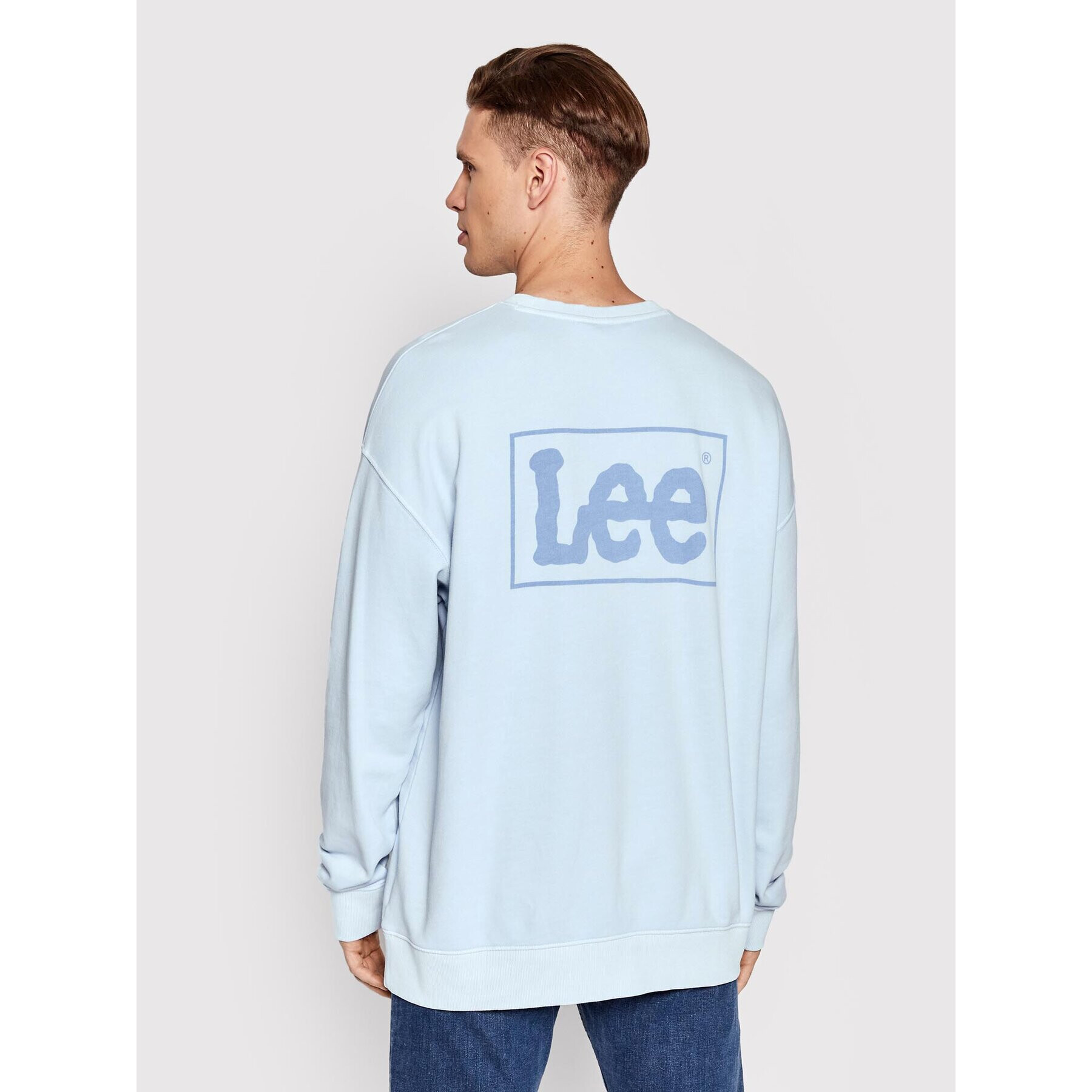 Lee Bluză Logo L85KQVUW Albastru Loose Fit - Pled.ro