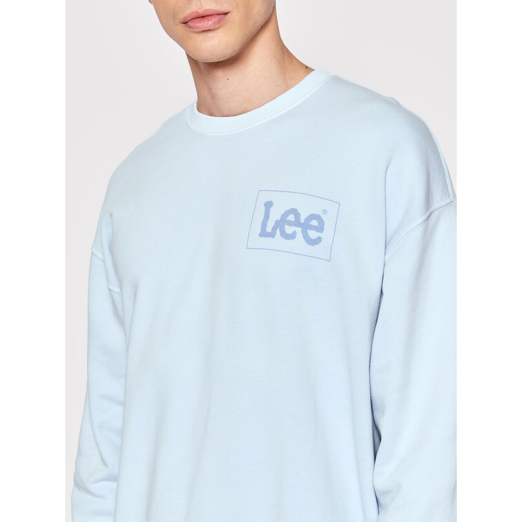 Lee Bluză Logo L85KQVUW Albastru Loose Fit - Pled.ro