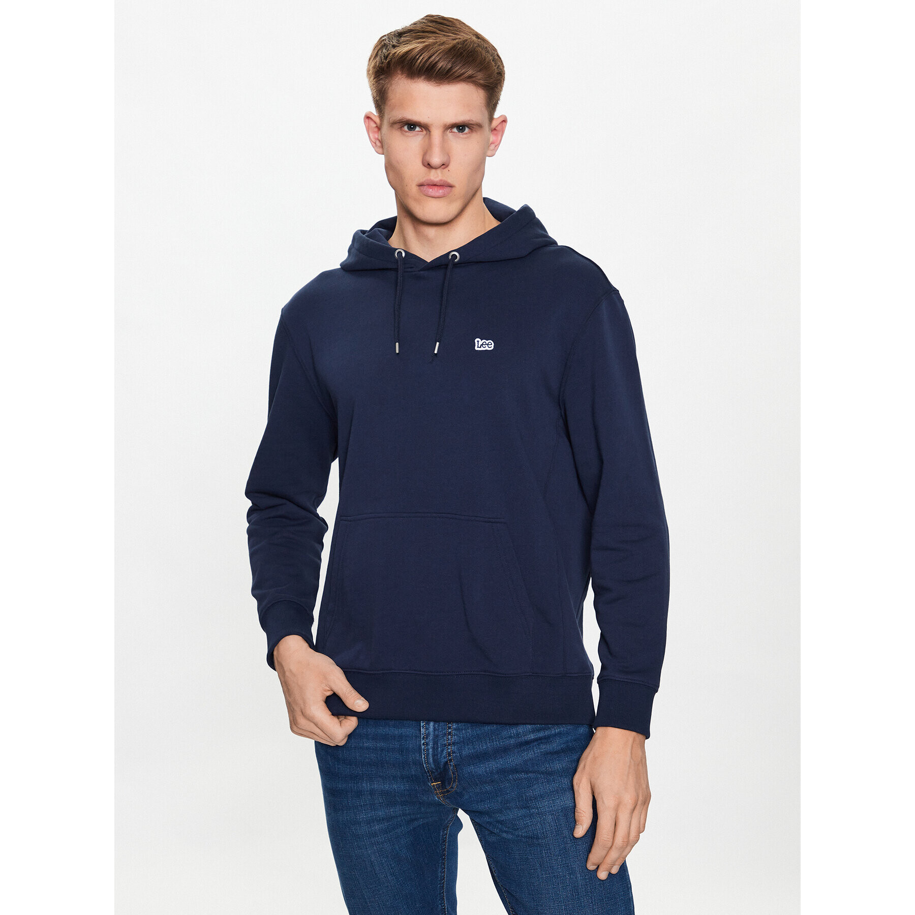 Lee Bluză Plain L80YFW35 Bleumarin Regular Fit - Pled.ro