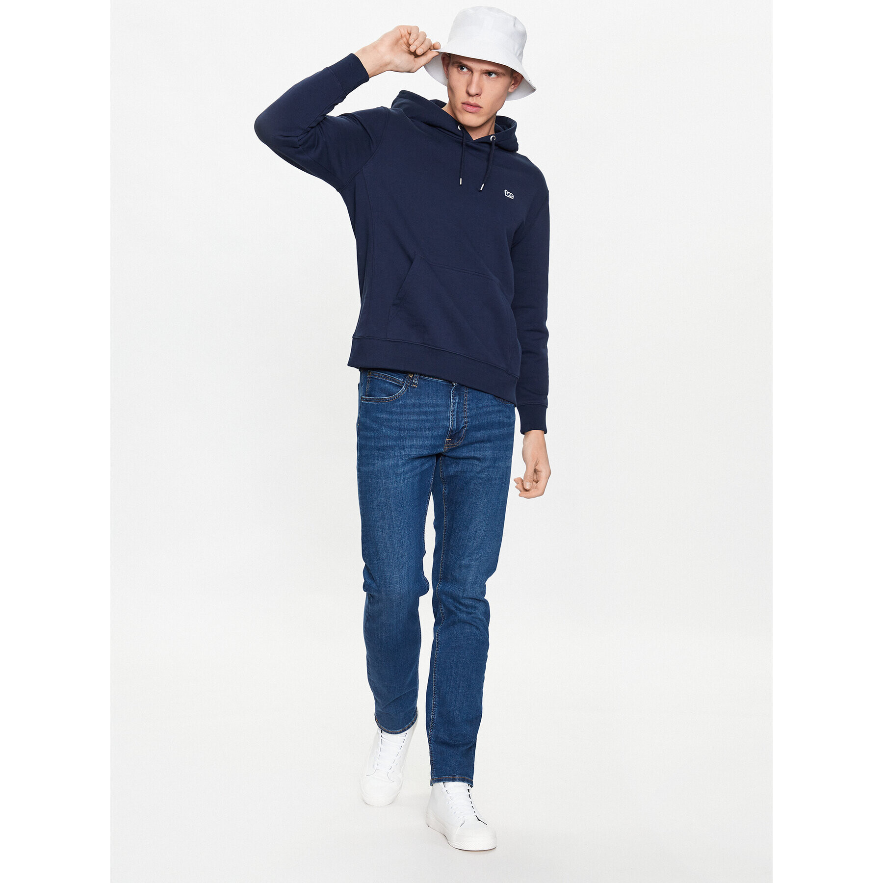 Lee Bluză Plain L80YFW35 Bleumarin Regular Fit - Pled.ro