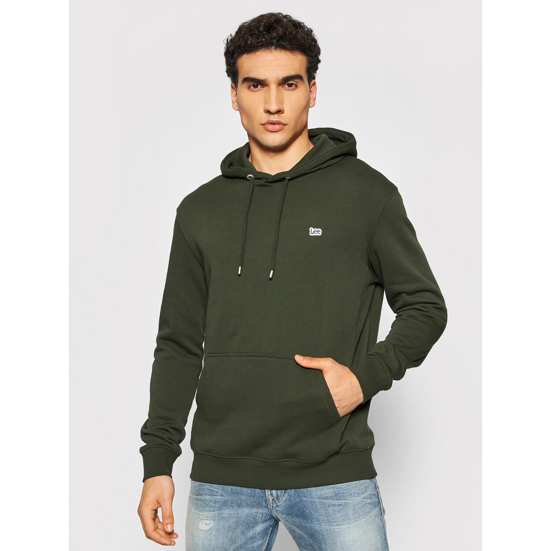 Lee Bluză Plain L80YTJOJ Verde Regular Fit - Pled.ro