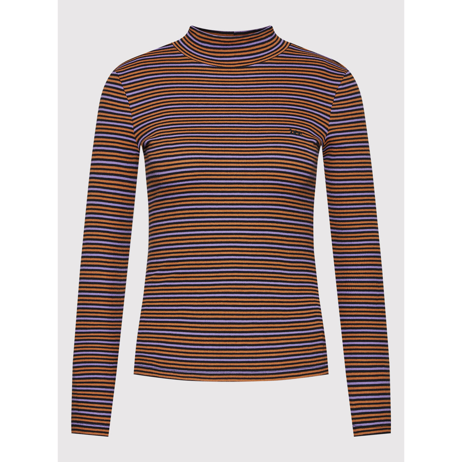 Lee Bluză Ribbed Ls Striped L40HRC01 Colorat Slim Fit - Pled.ro