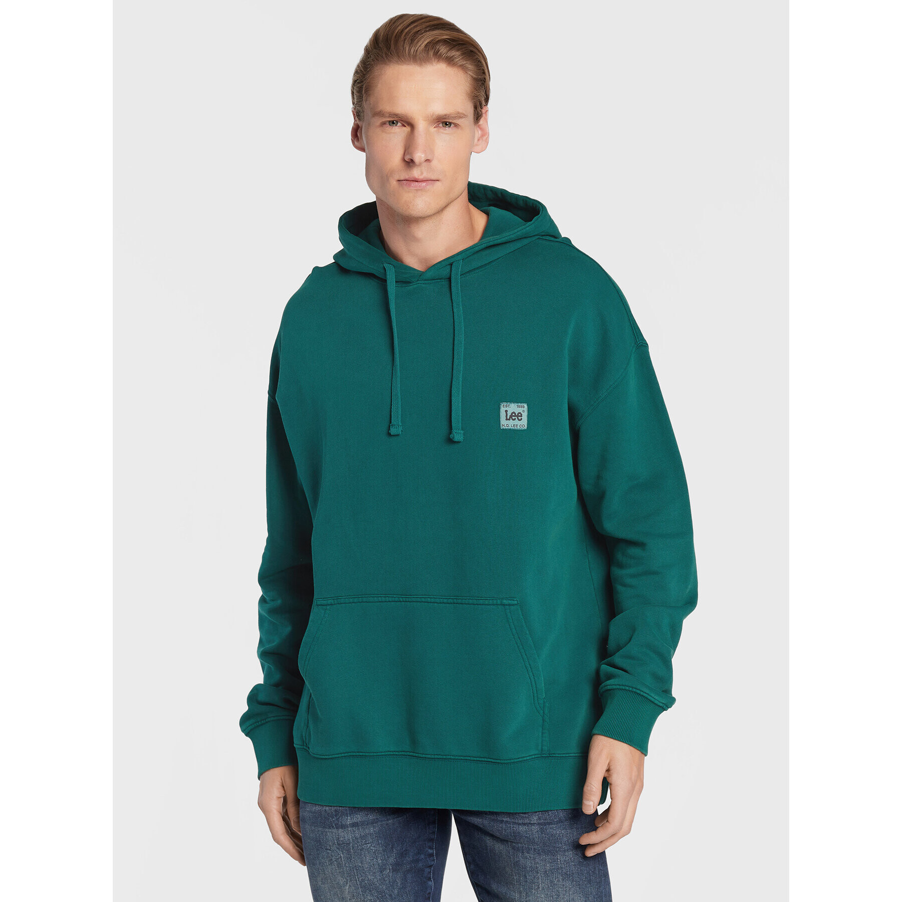 Lee Bluză Core L84WTJ96 112322638 Verde Relaxed Fit - Pled.ro