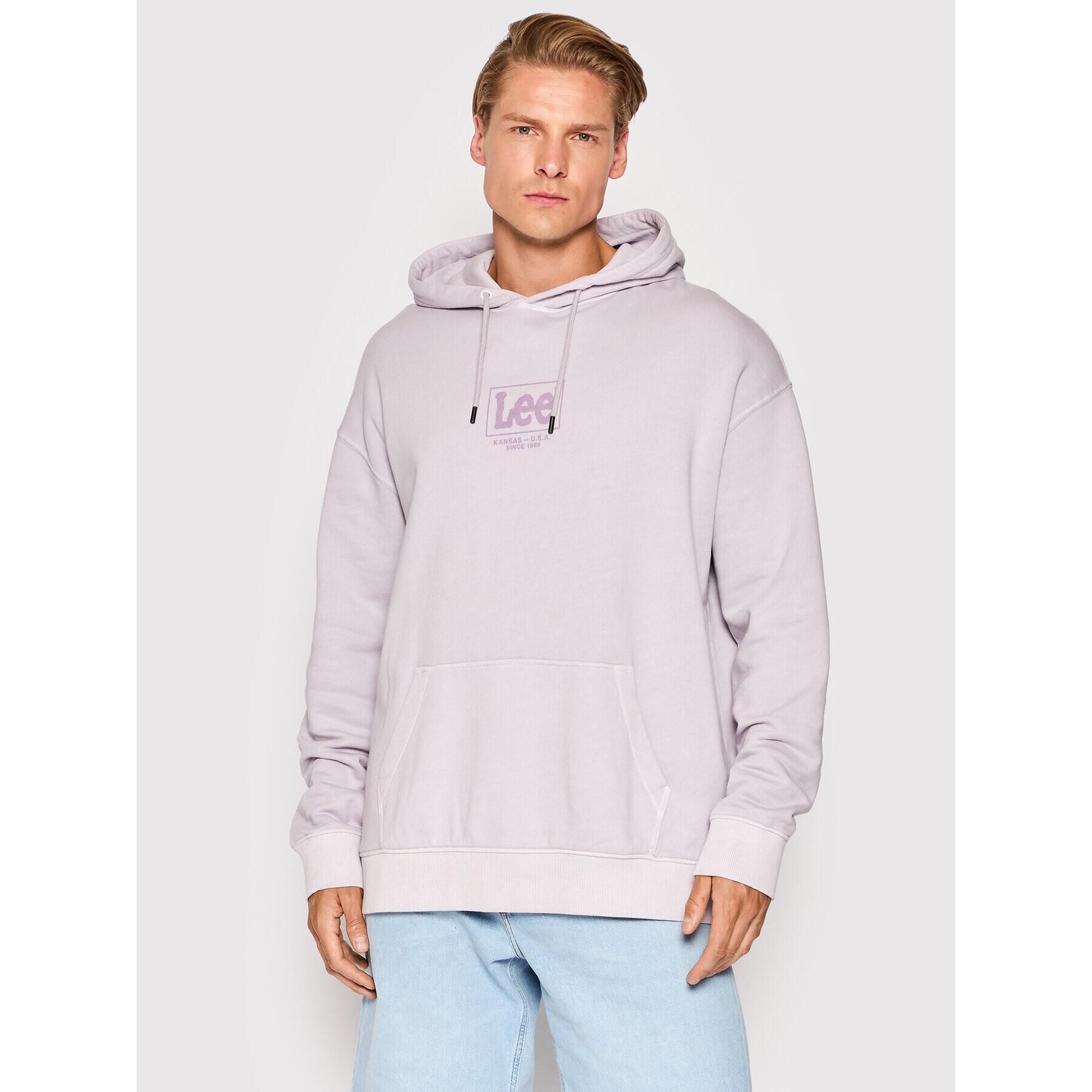 Lee Bluză Logo L85JQVUU Violet Loose Fit - Pled.ro